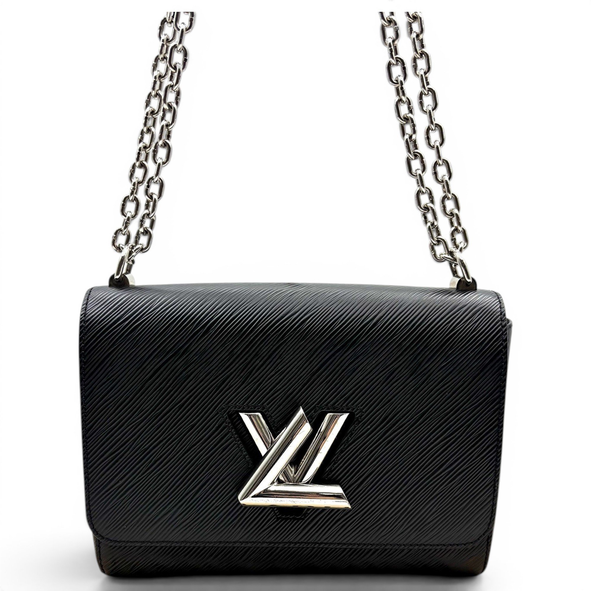 Twist leather handbag