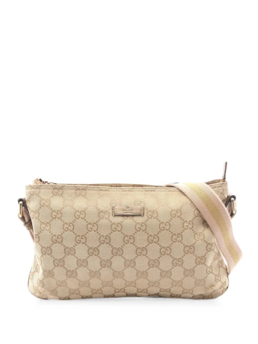 2000s GG canvas shoulder bag