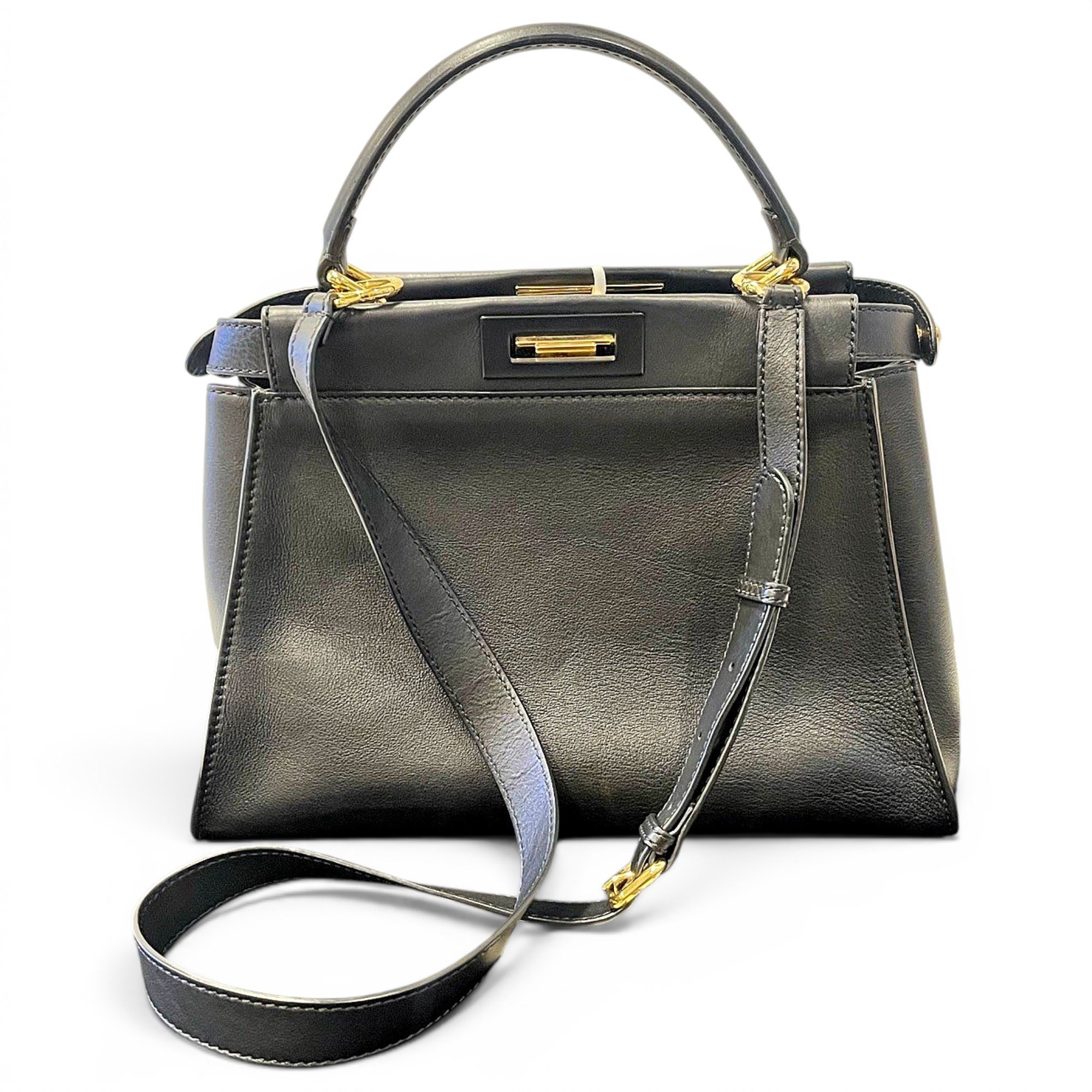 Peekaboo leather handbag