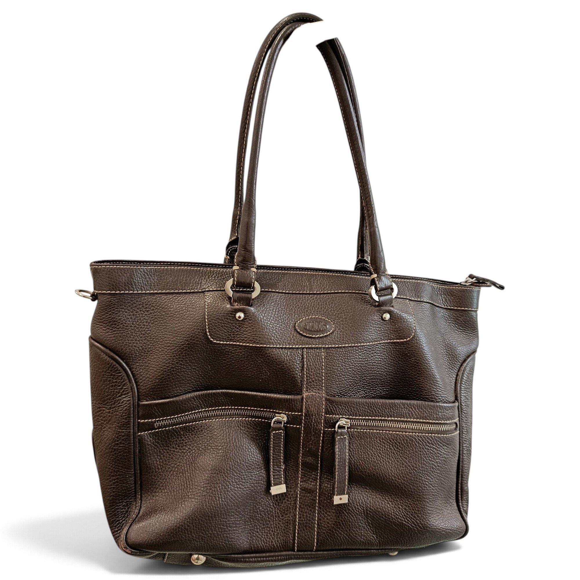 Leather tote