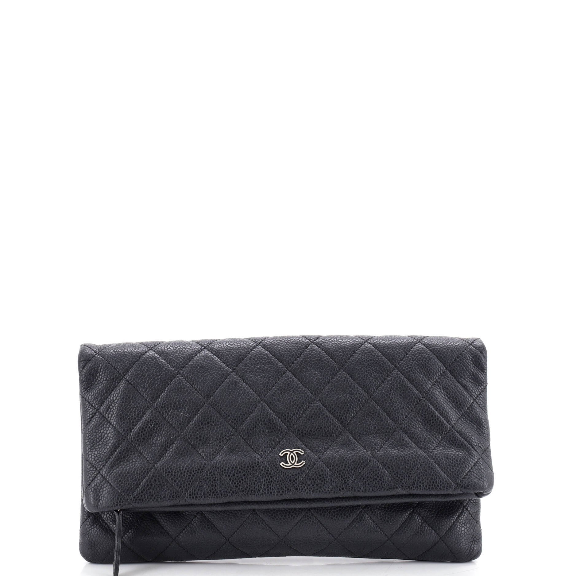 Leather clutch bag