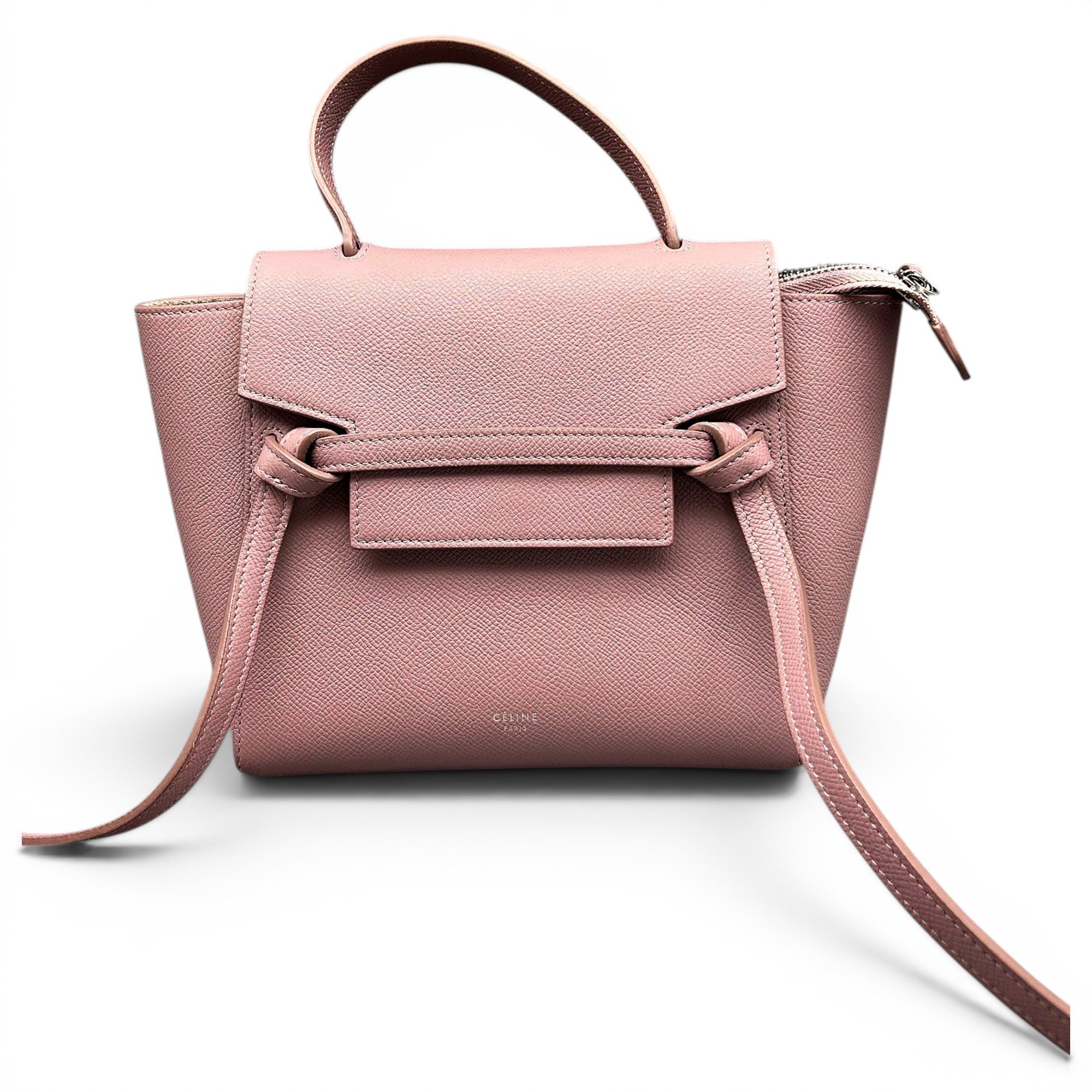 Belt leather handbag