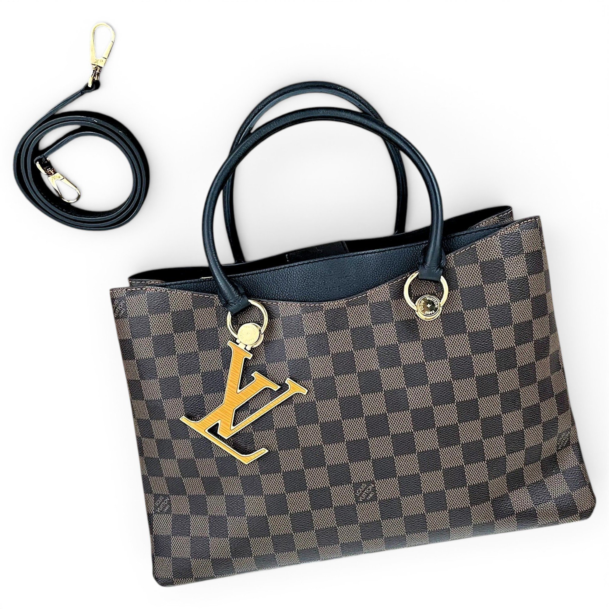 LV Riverside leather handbag