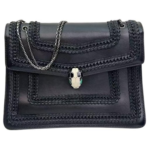 Serpenti leather handbag