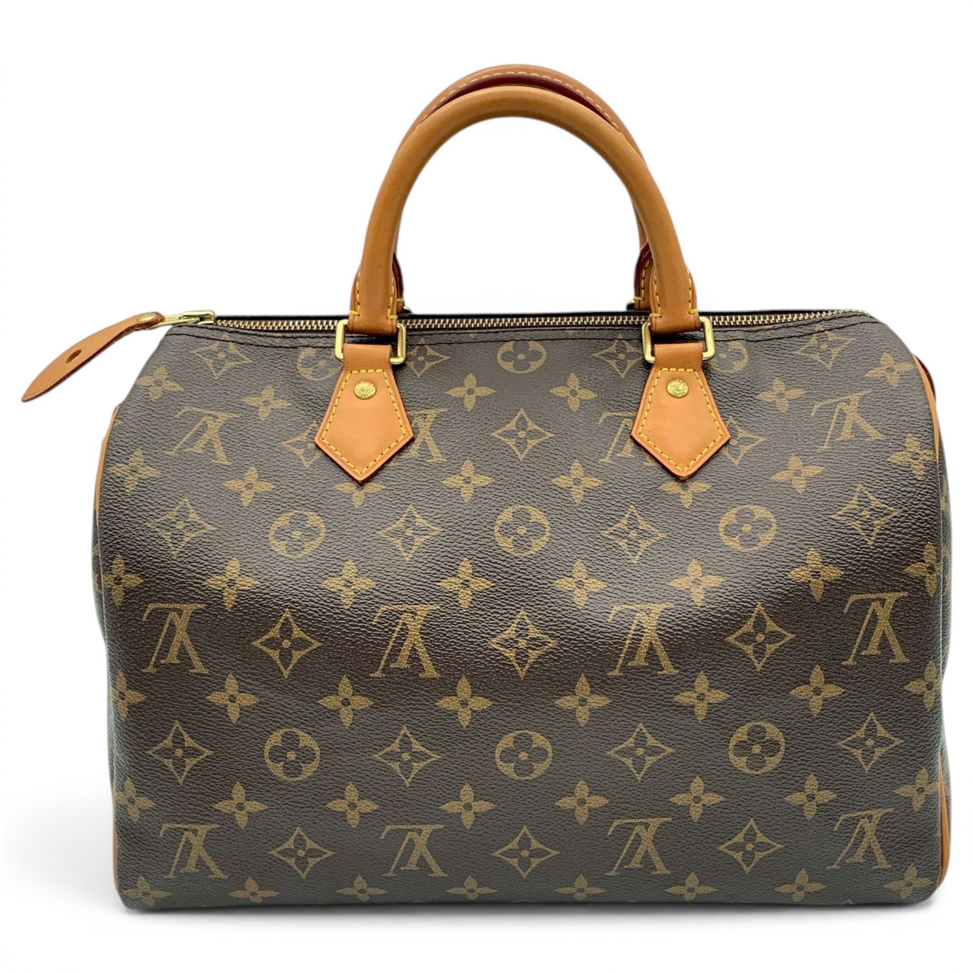 Speedy leather handbag