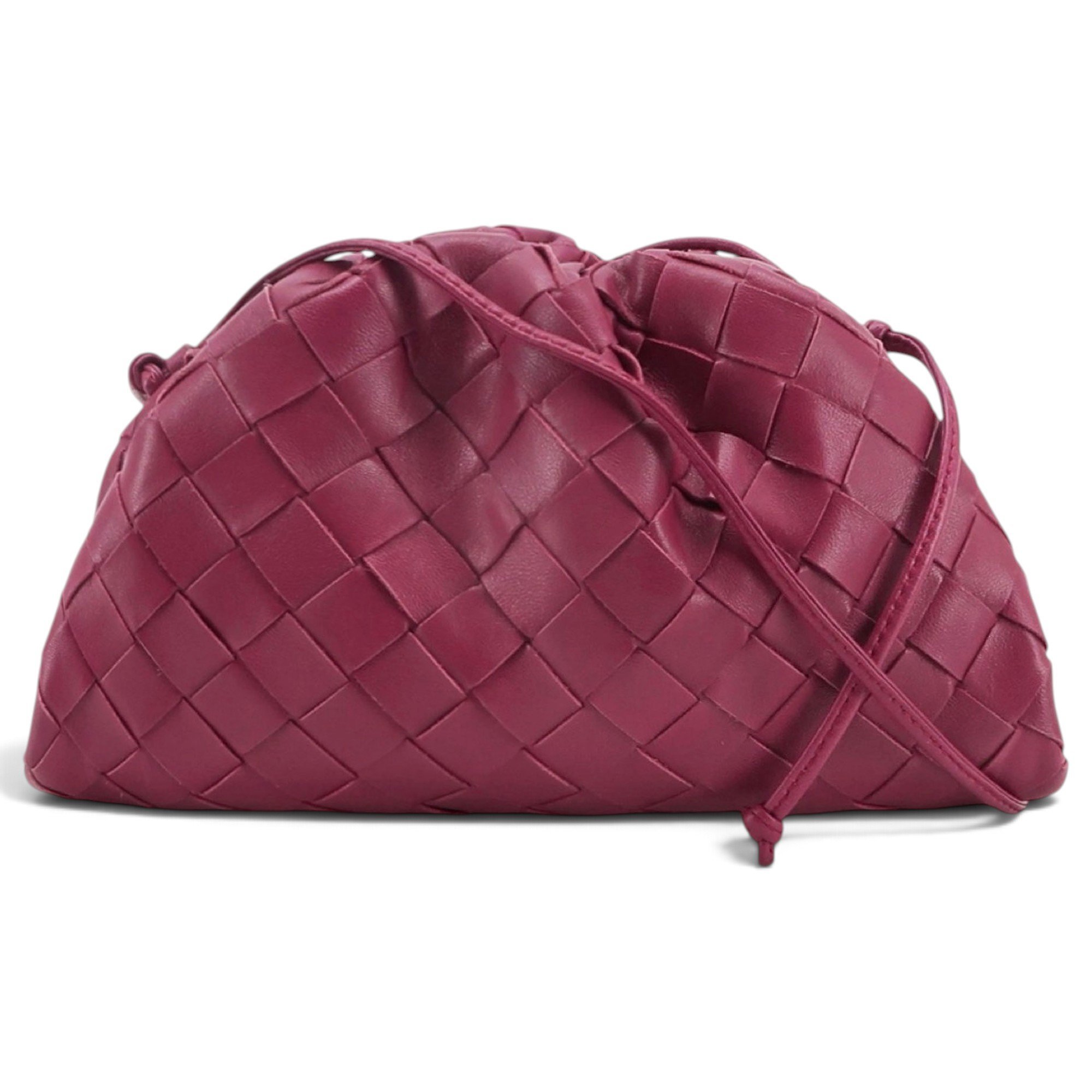 Pouch leather handbag