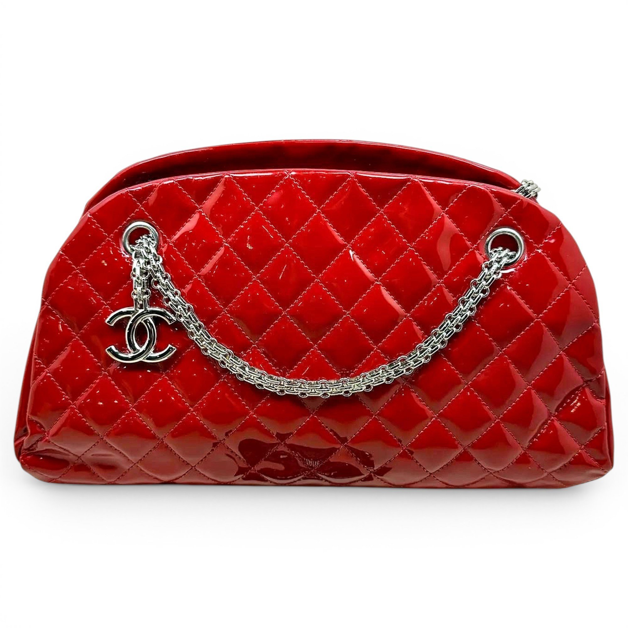 Patent leather bowling bag