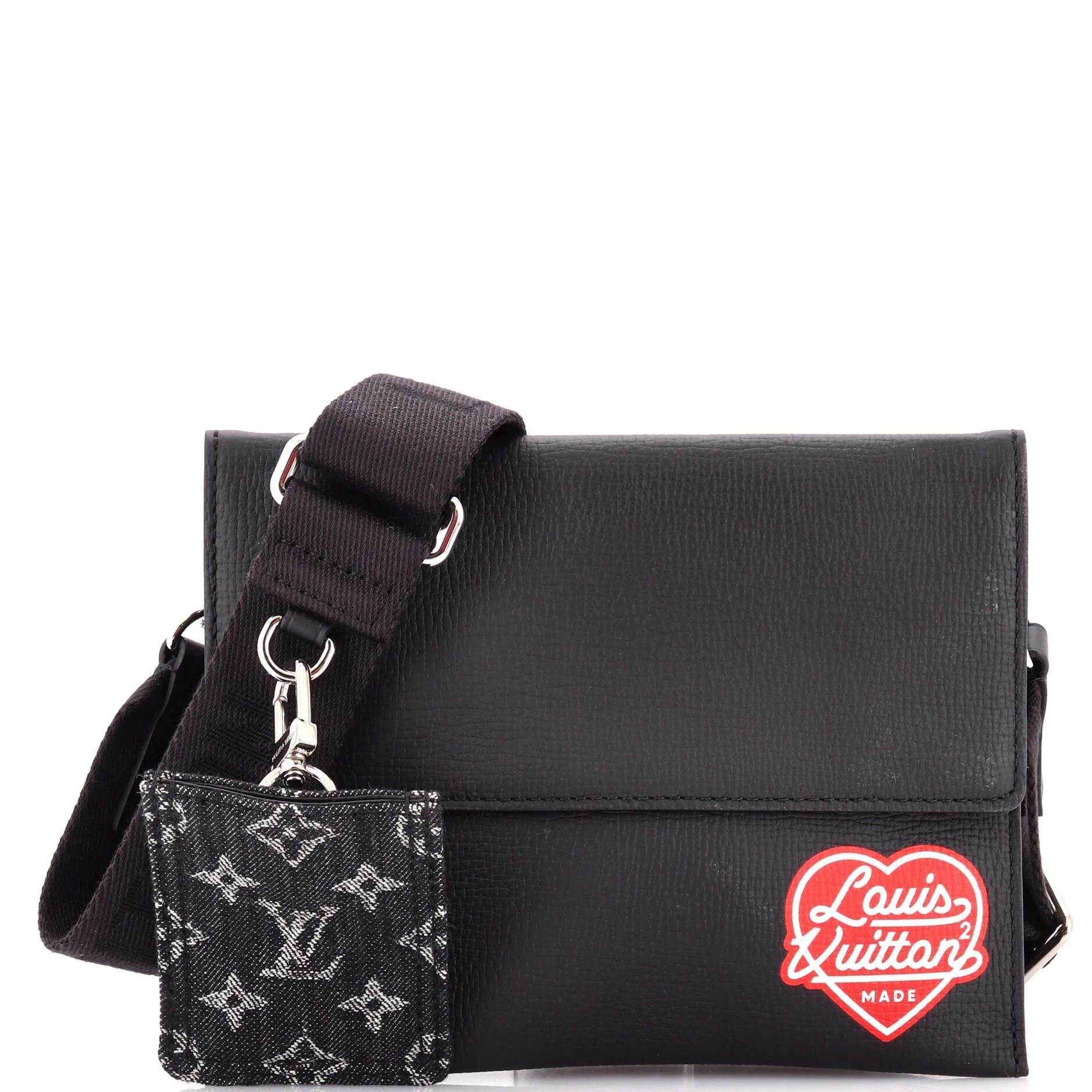 Leather clutch bag