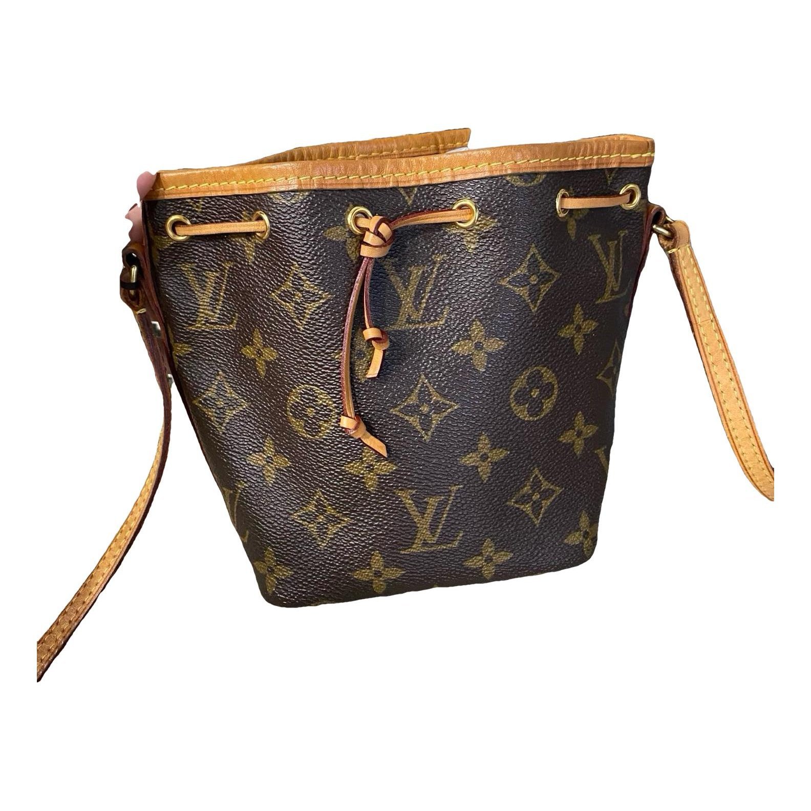 Nano Noé leather handbag