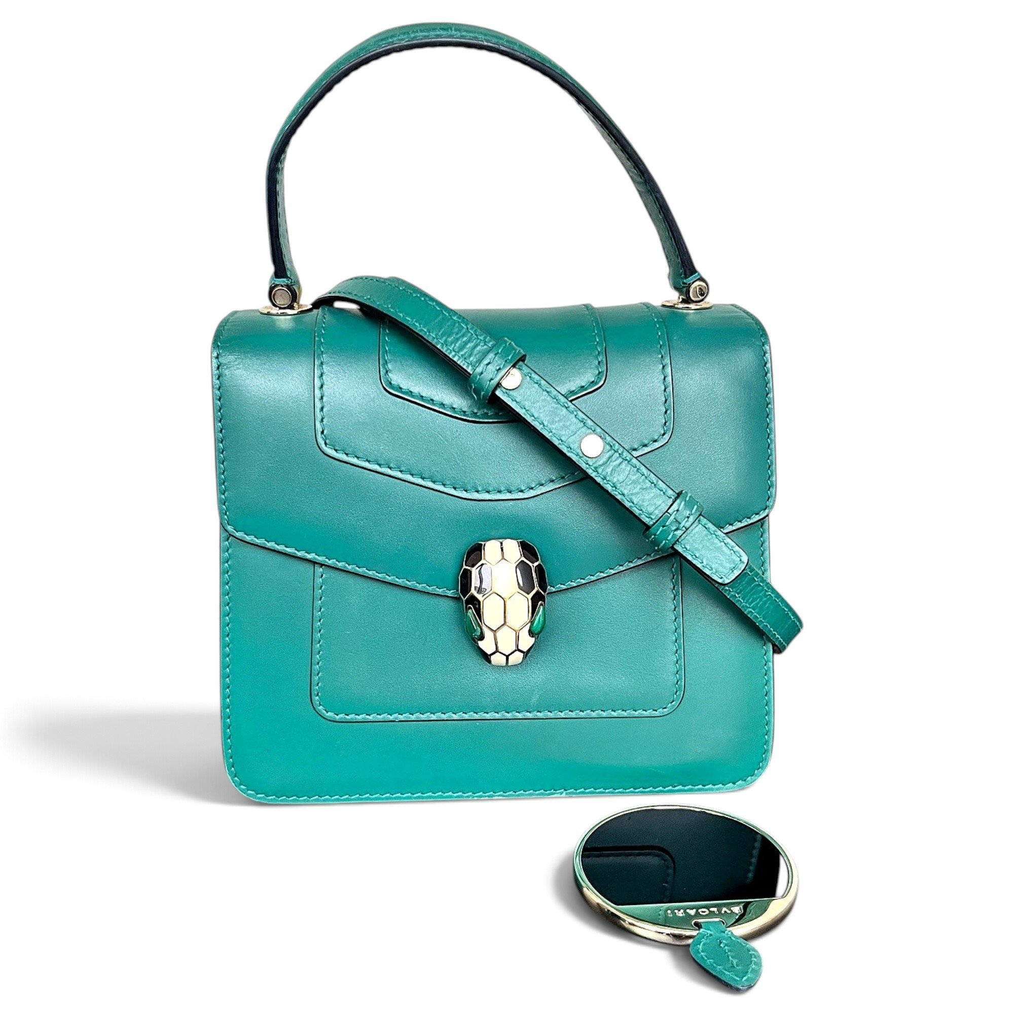 Bvlgari Serpenti leather handbag