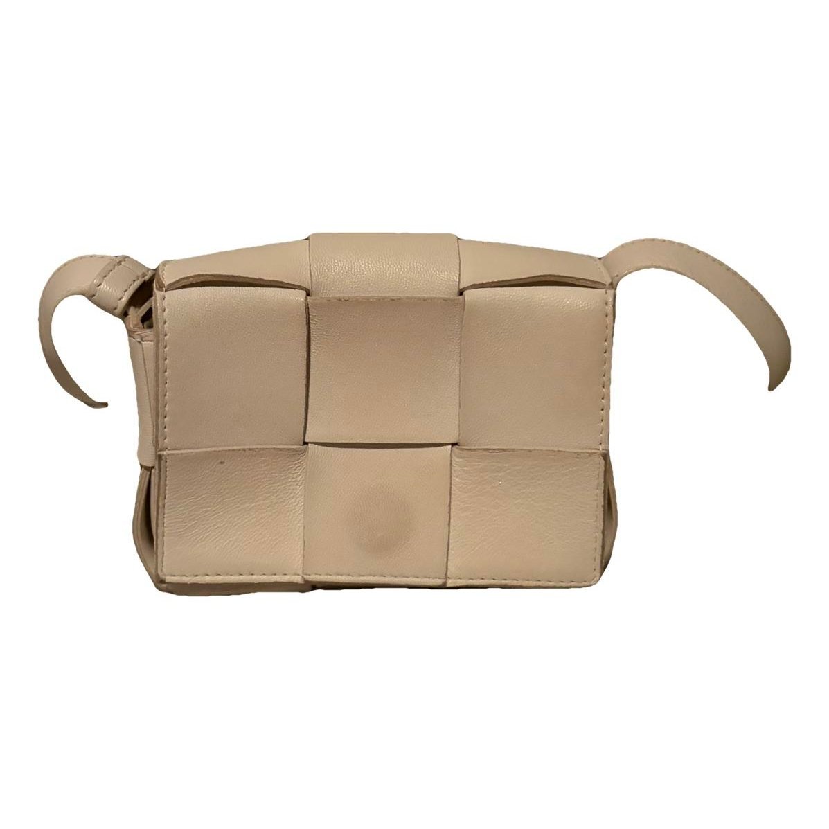 Cassette leather handbag