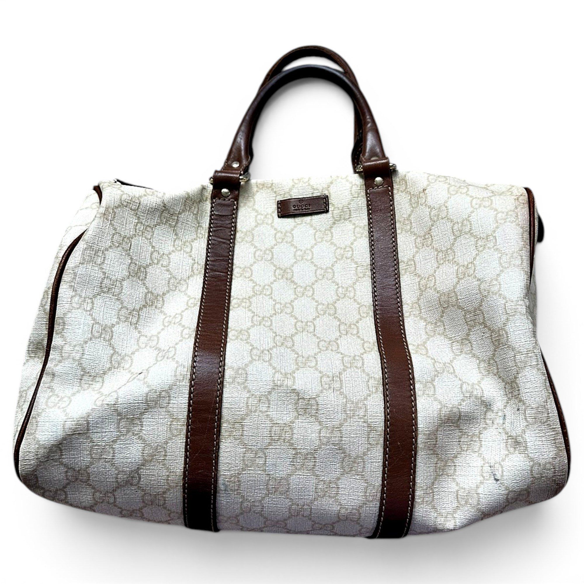Boston leather tote
