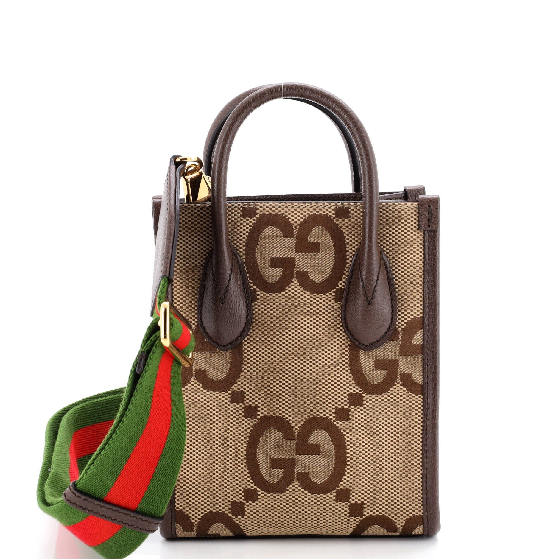 Gucci Vertical Tote Jumbo GG Canvas Mini
