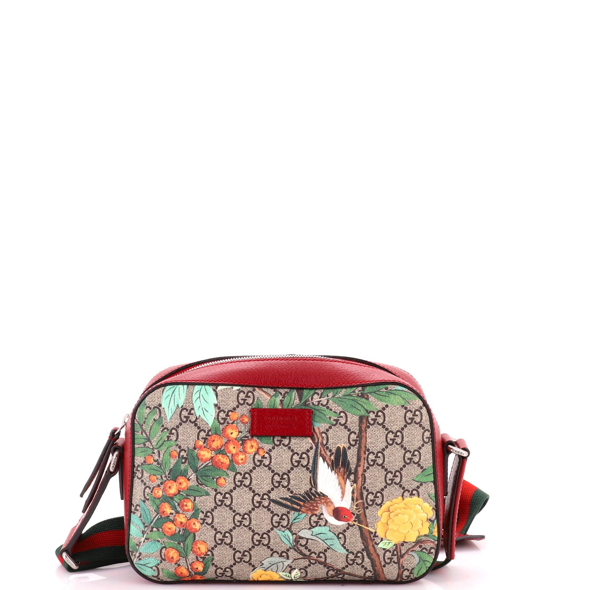 Camera Shoulder Bag Tian Print GG Coated Canvas Medium