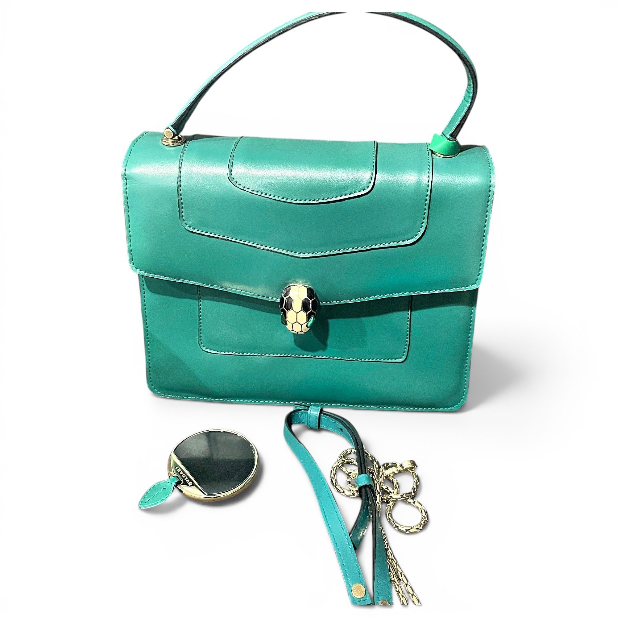 Bvlgari Serpenti leather handbag