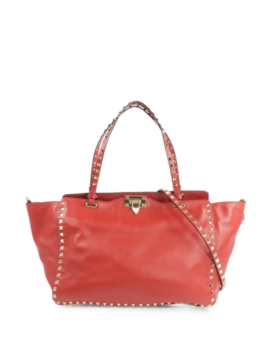 Rockstud double-handle tote bag