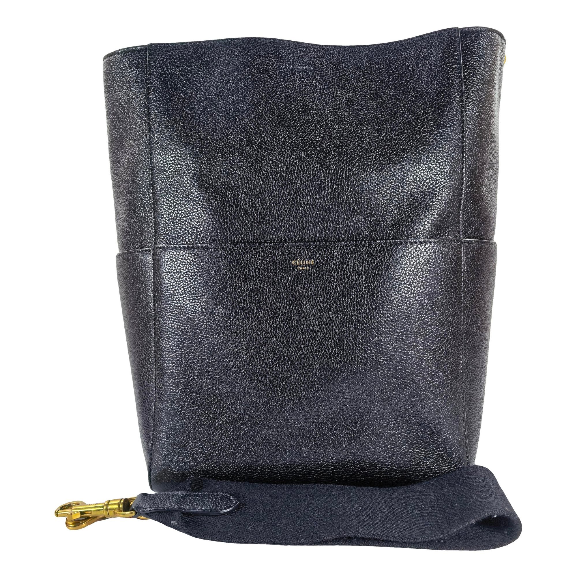 Seau Sangle leather handbag