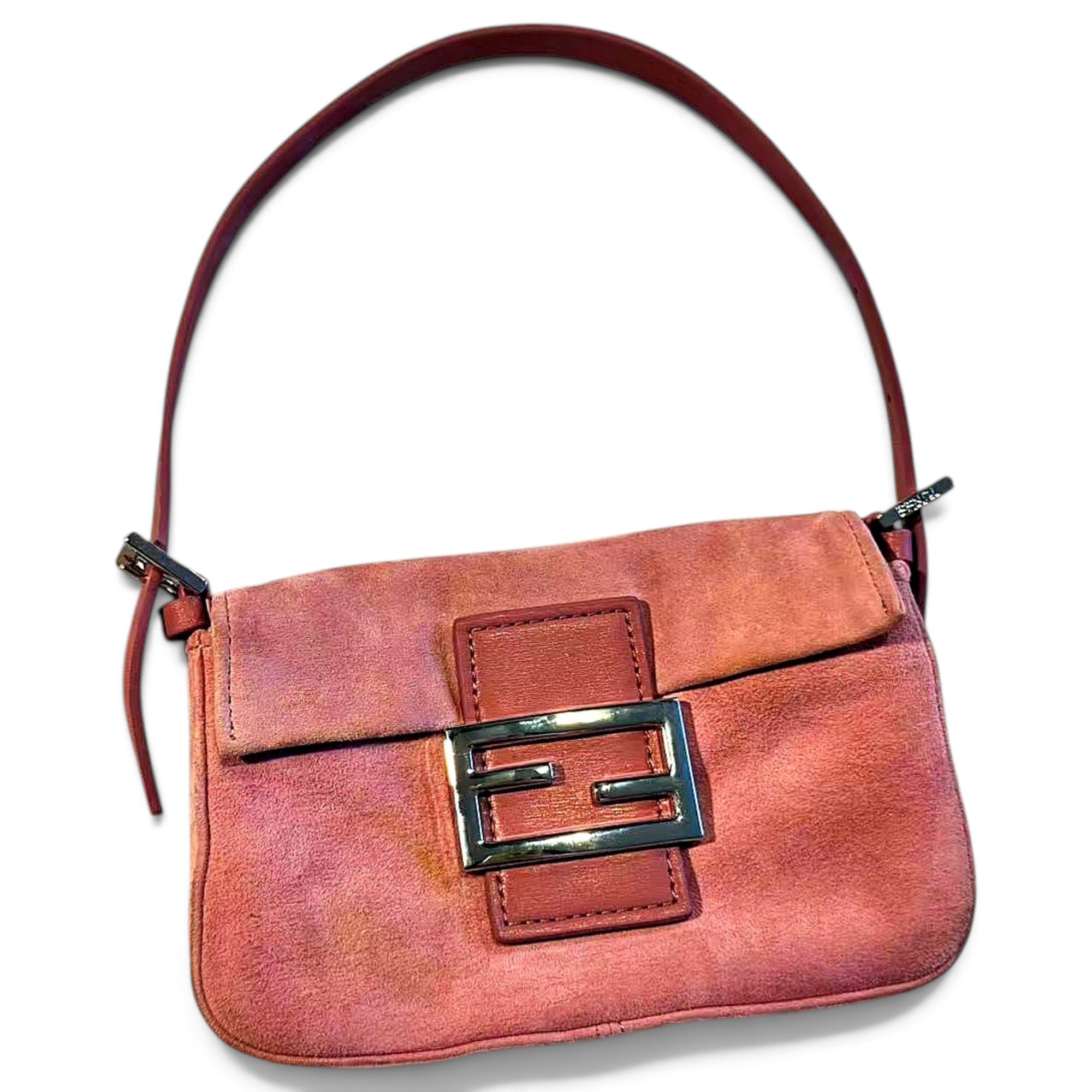Baguette velvet handbag