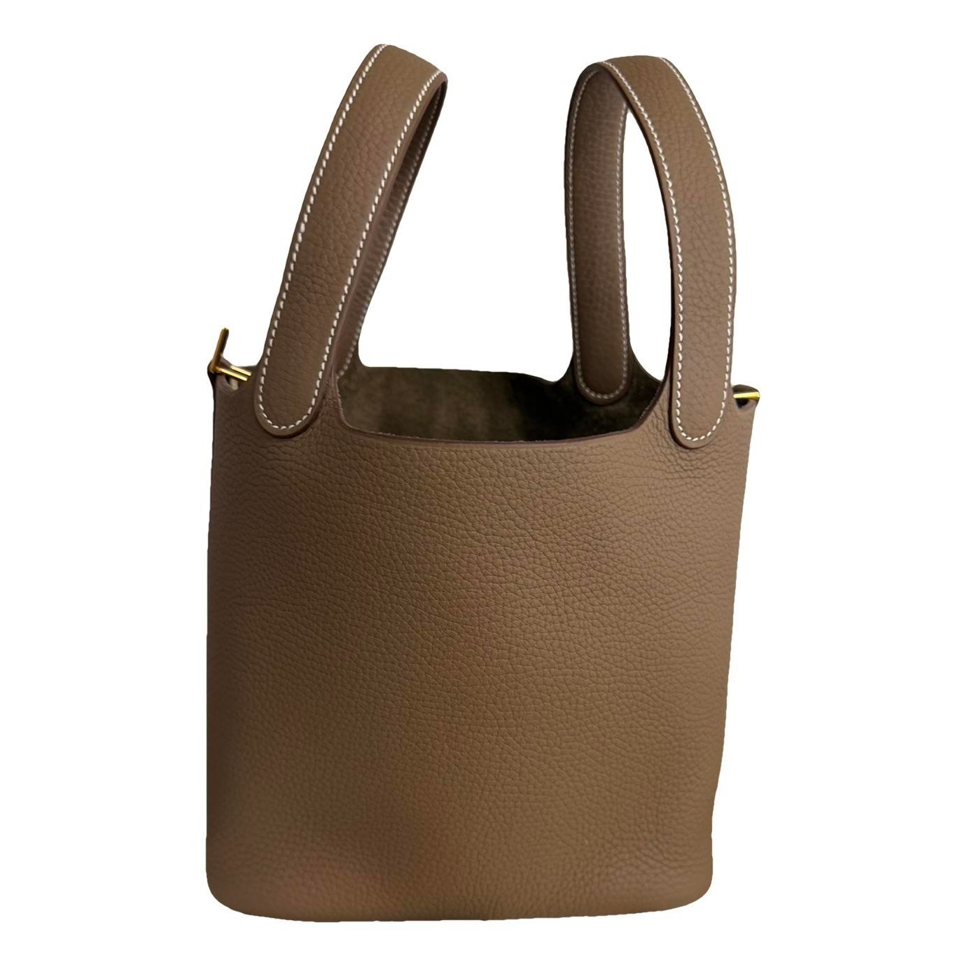 Picotin leather tote