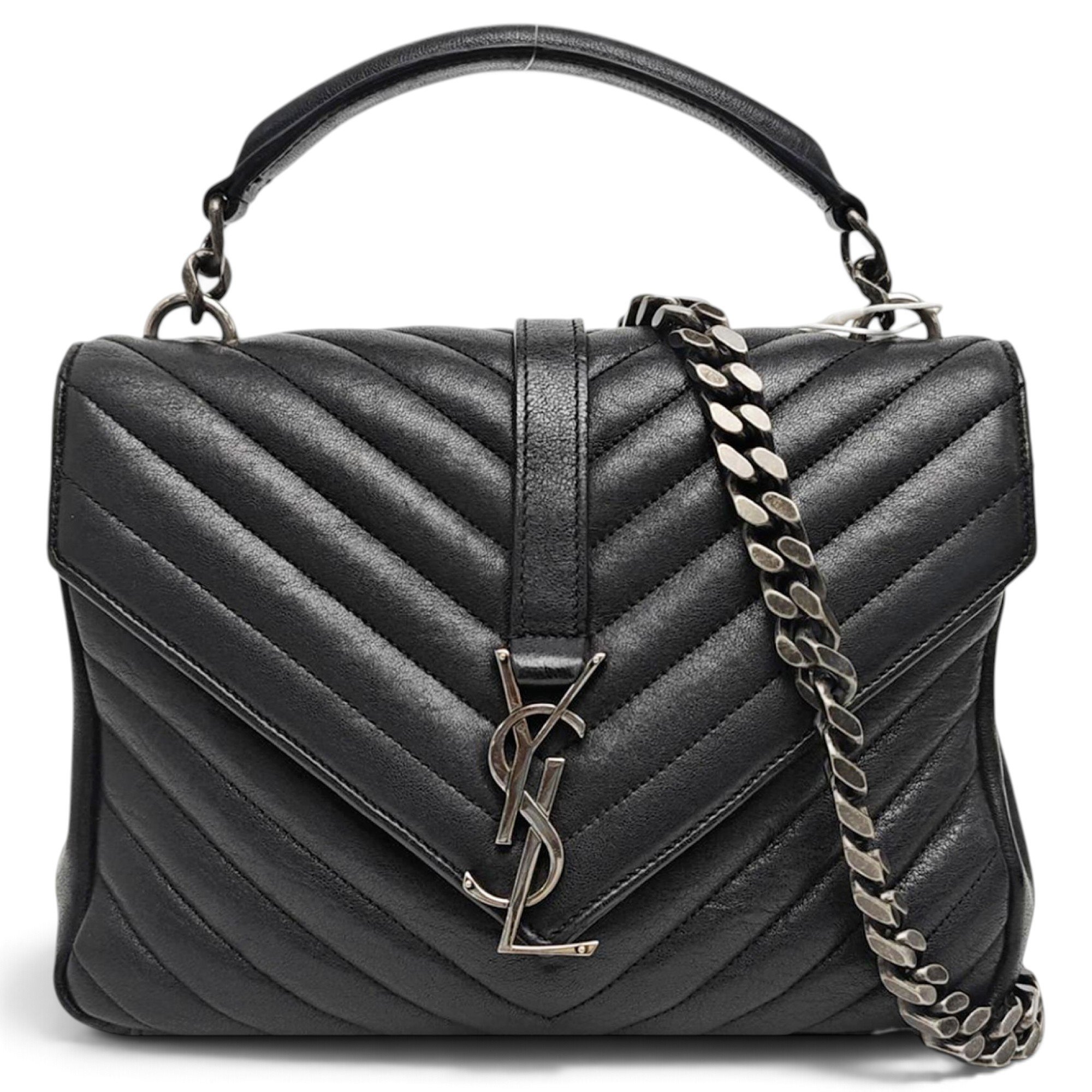 Collége monogramme leather handbag