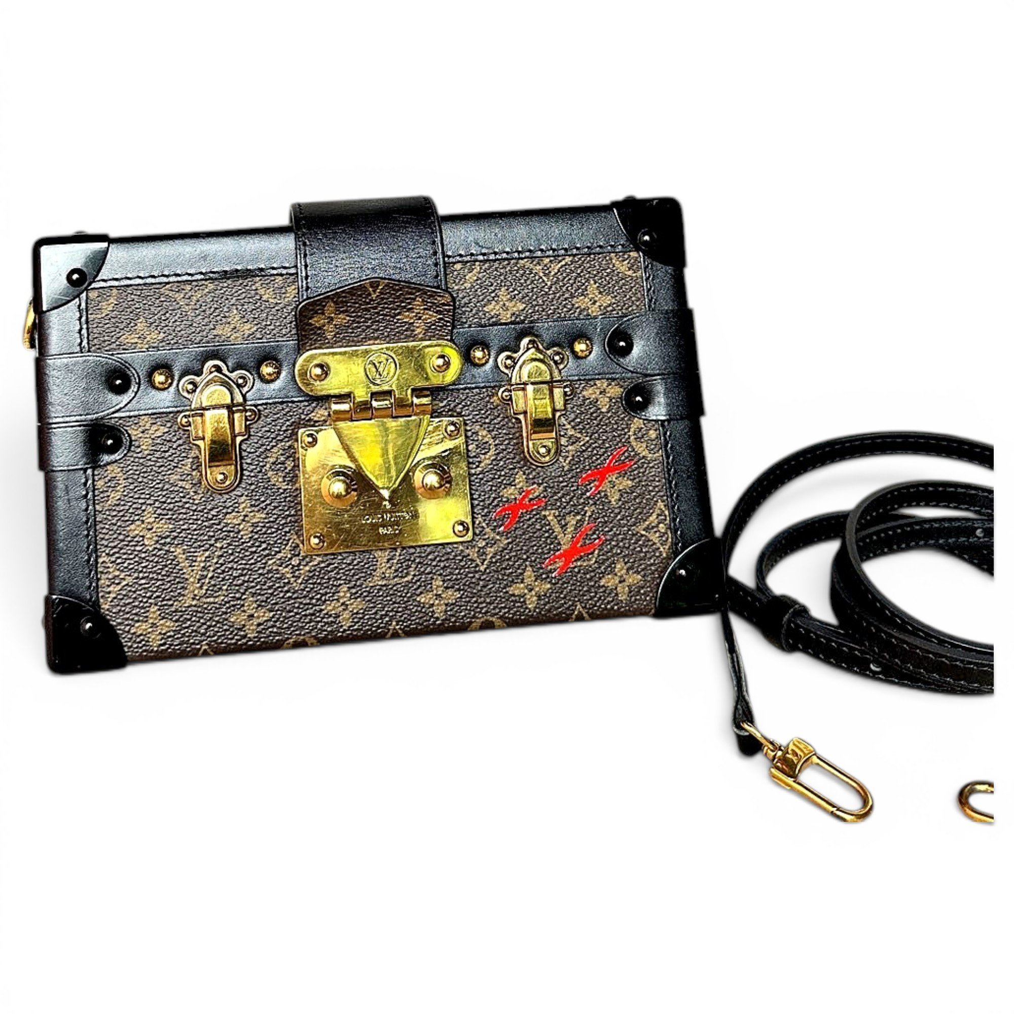Louis Vuitton Petite Malle leather handbag