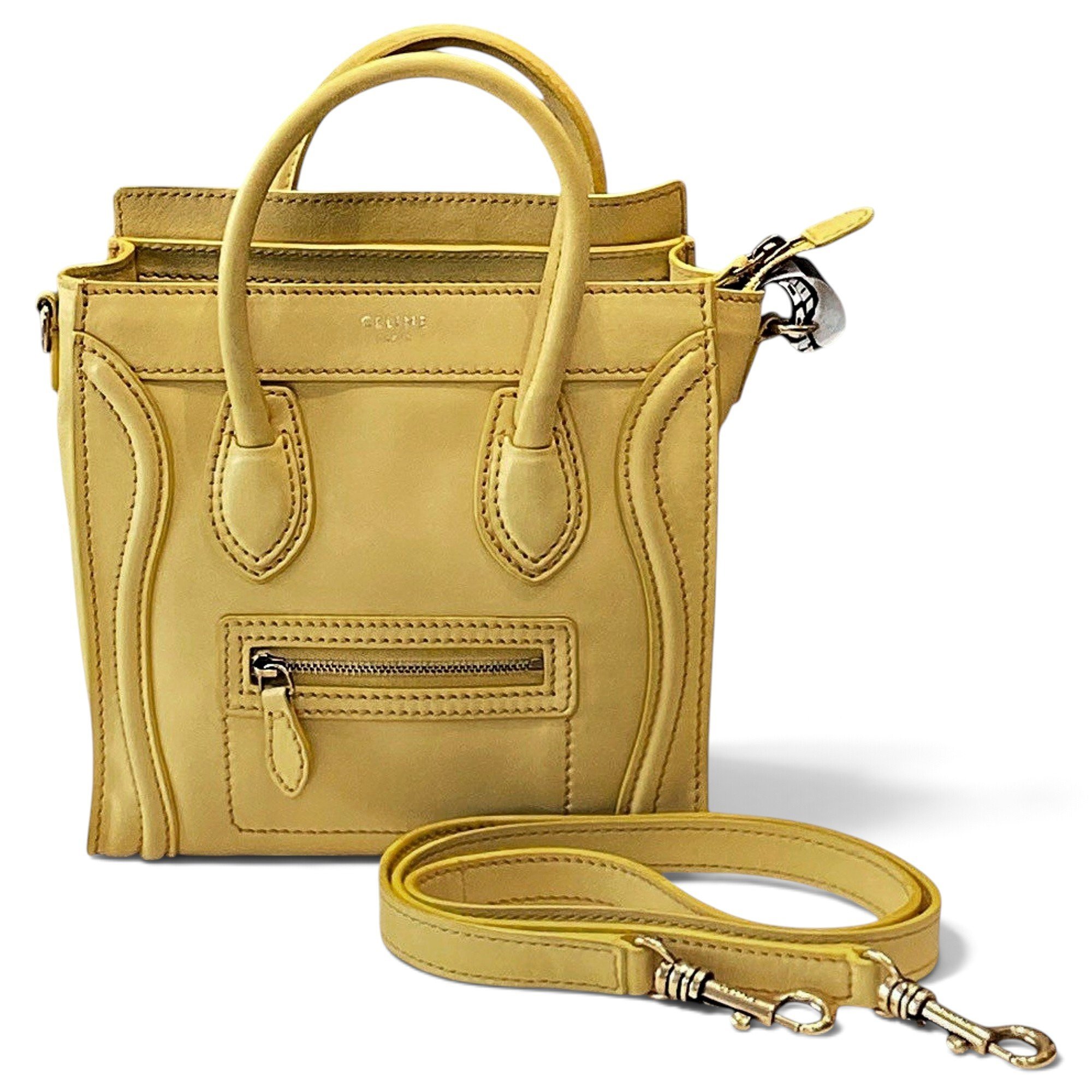 Nano Luggage leather handbag