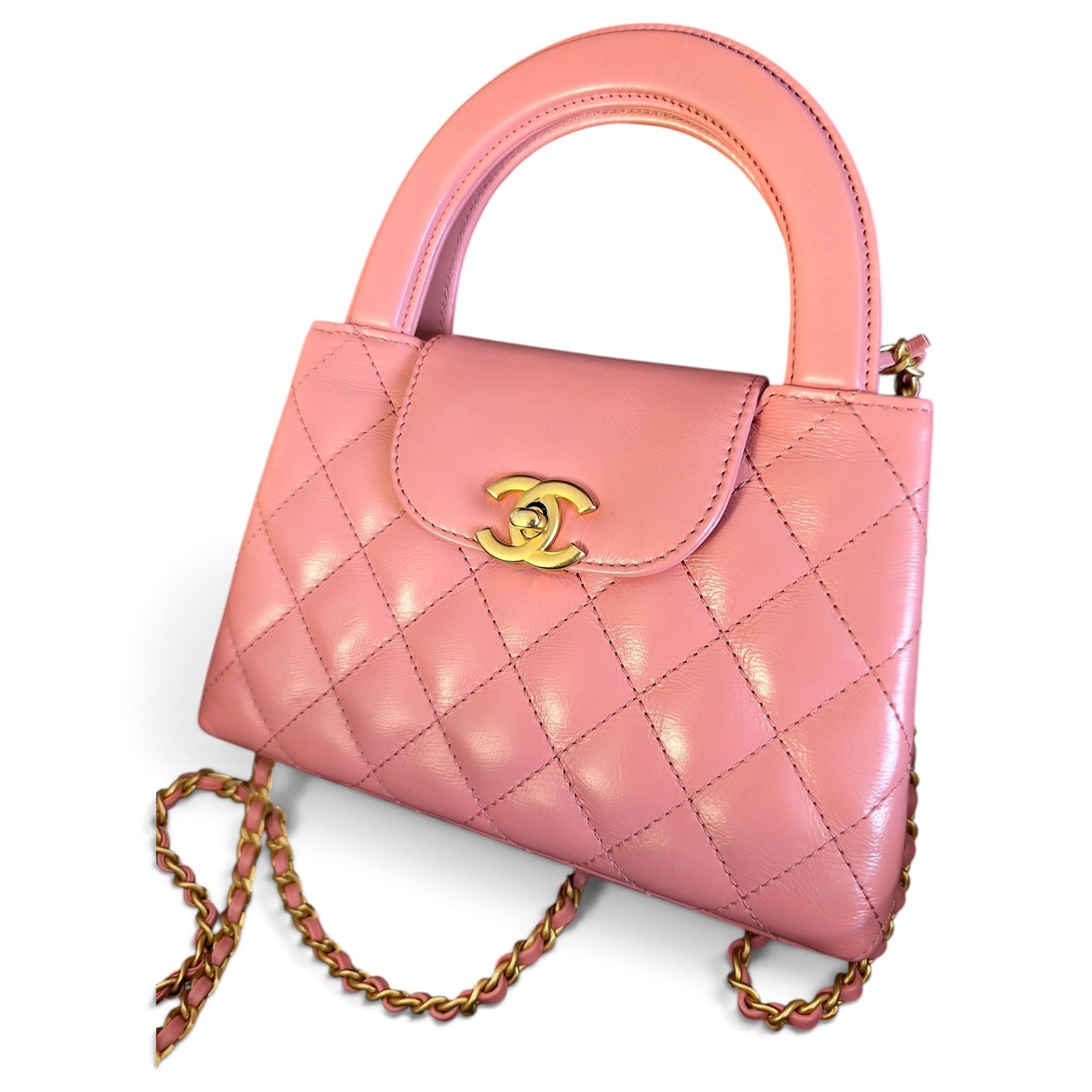 Chanel Mini Shopping leather handbag
