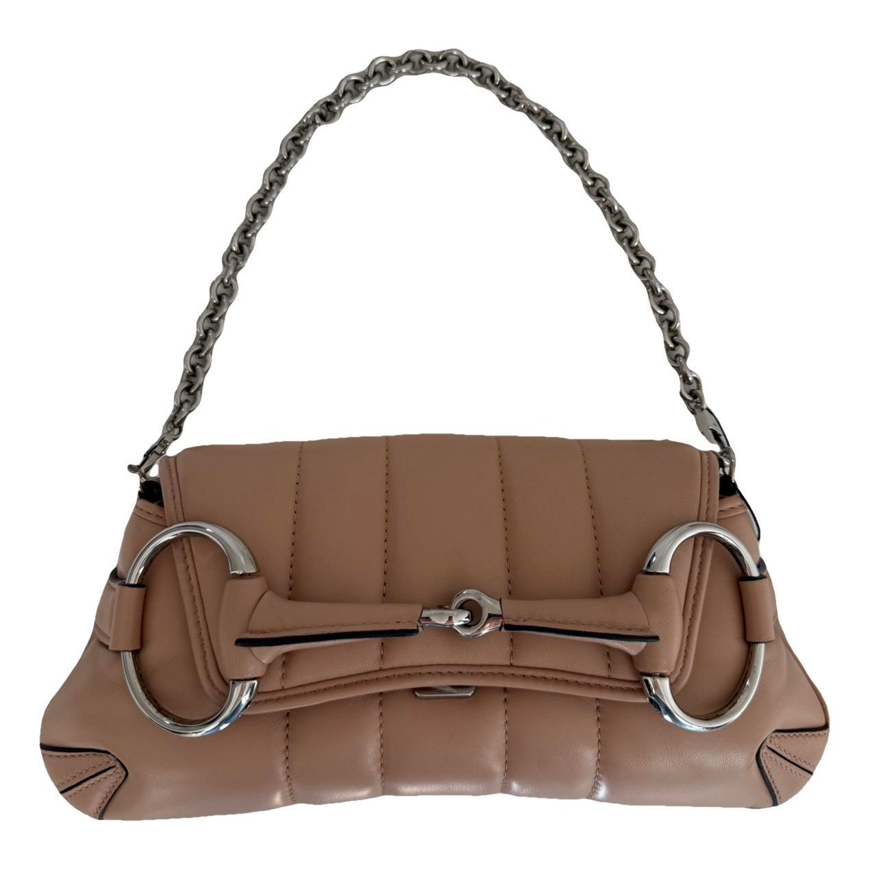 Horsebit Chain leather handbag