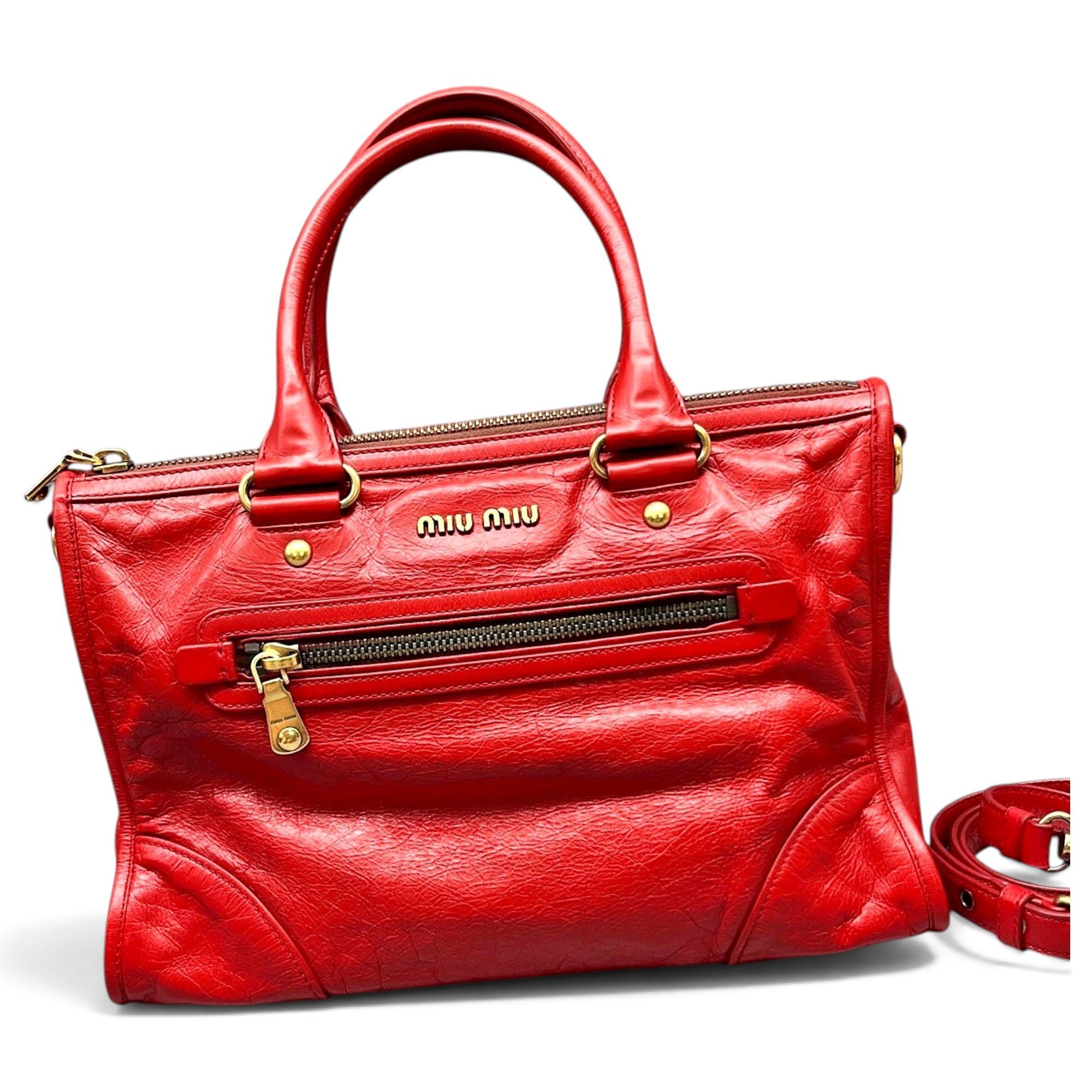 Leather handbag