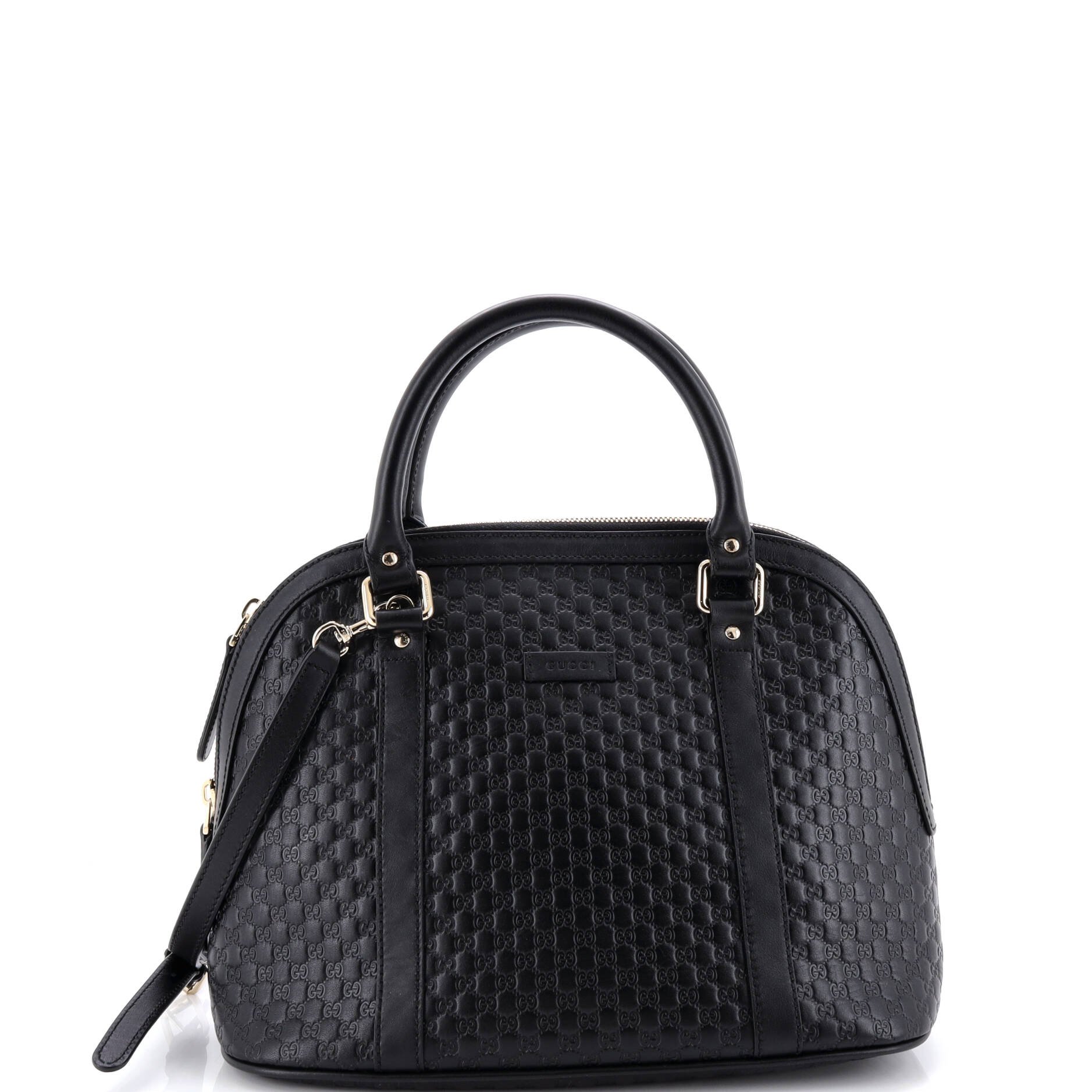 Gucci Convertible Dome Satchel Microguccissima Leather Medium