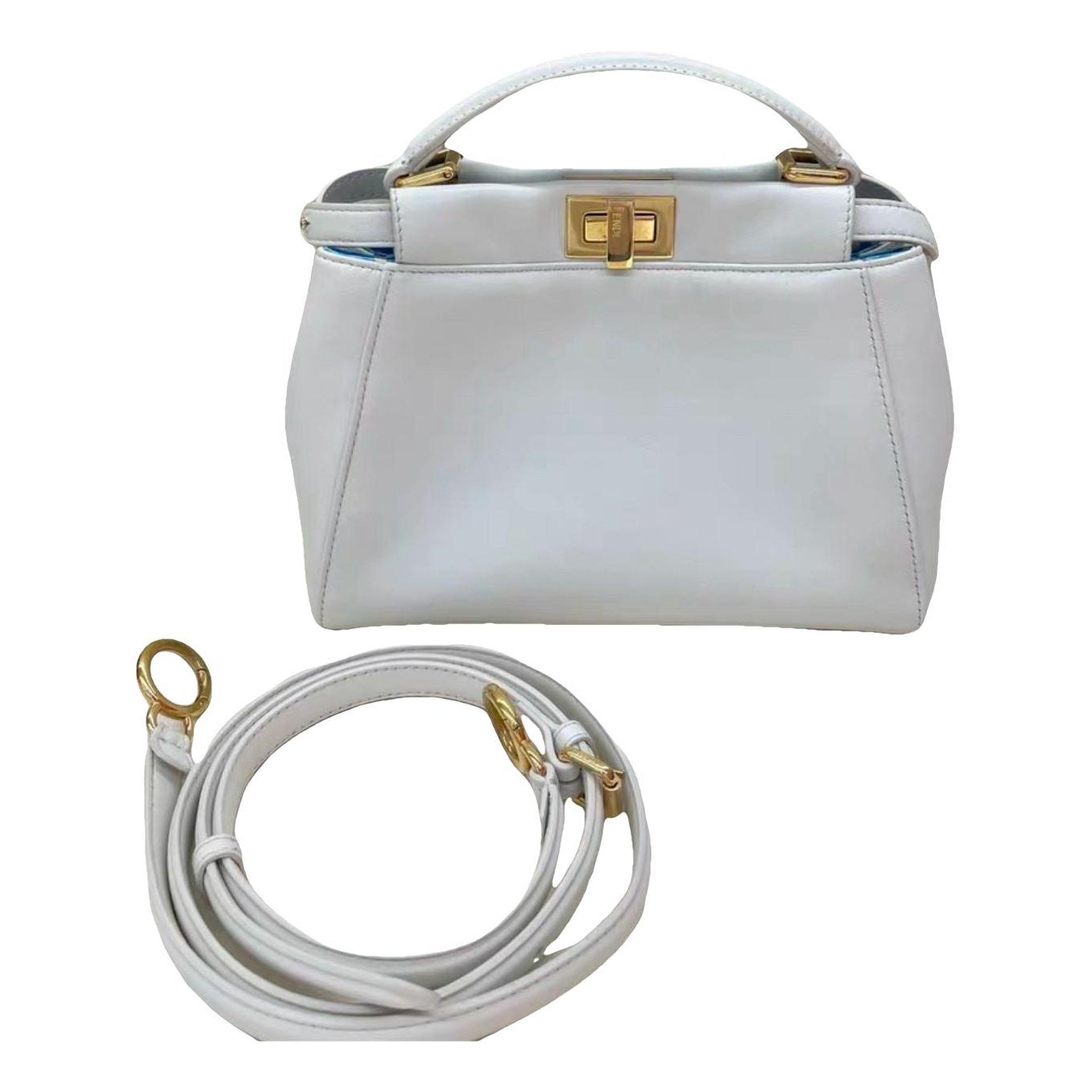 Peekaboo leather handbag