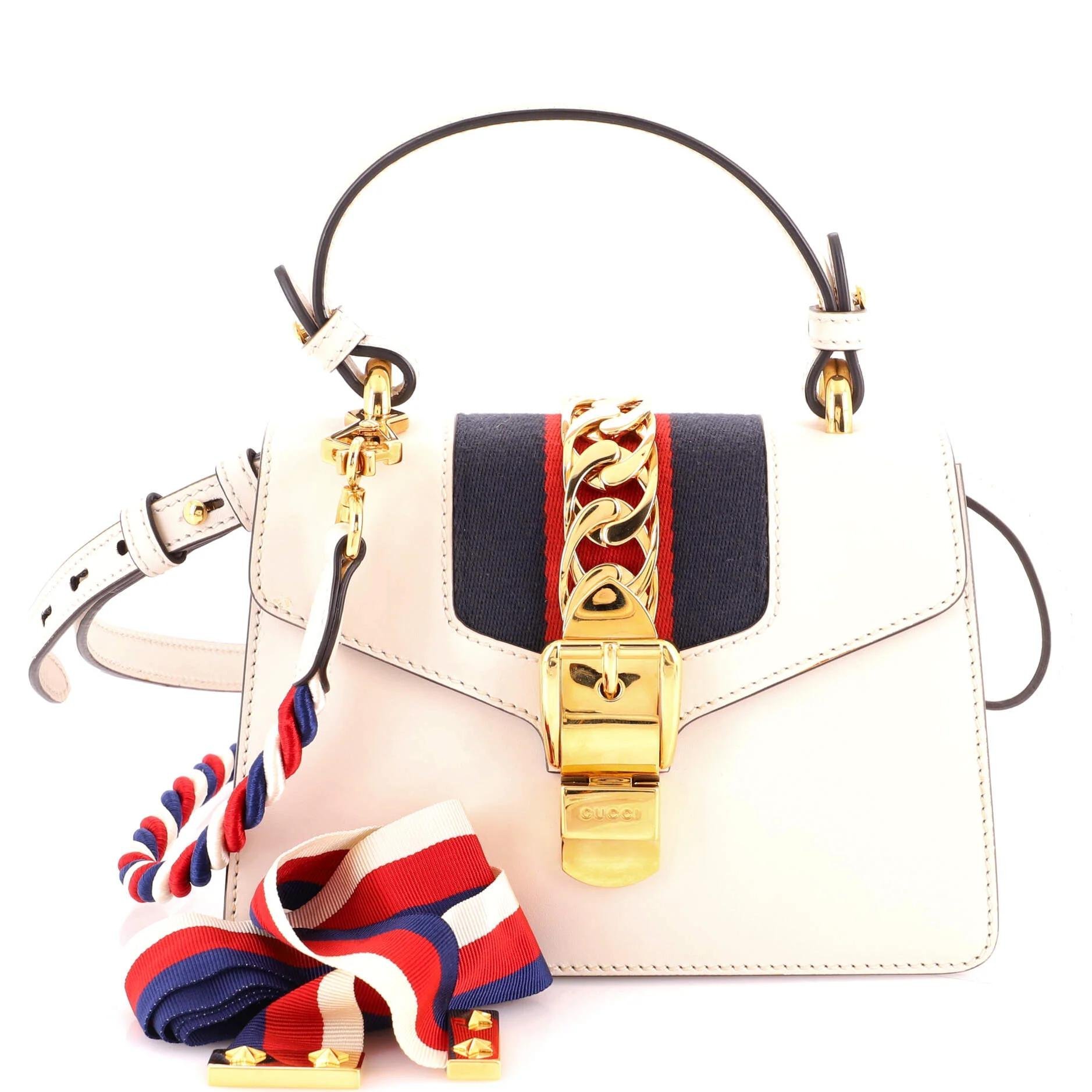 Sylvie Top Handle leather handbag