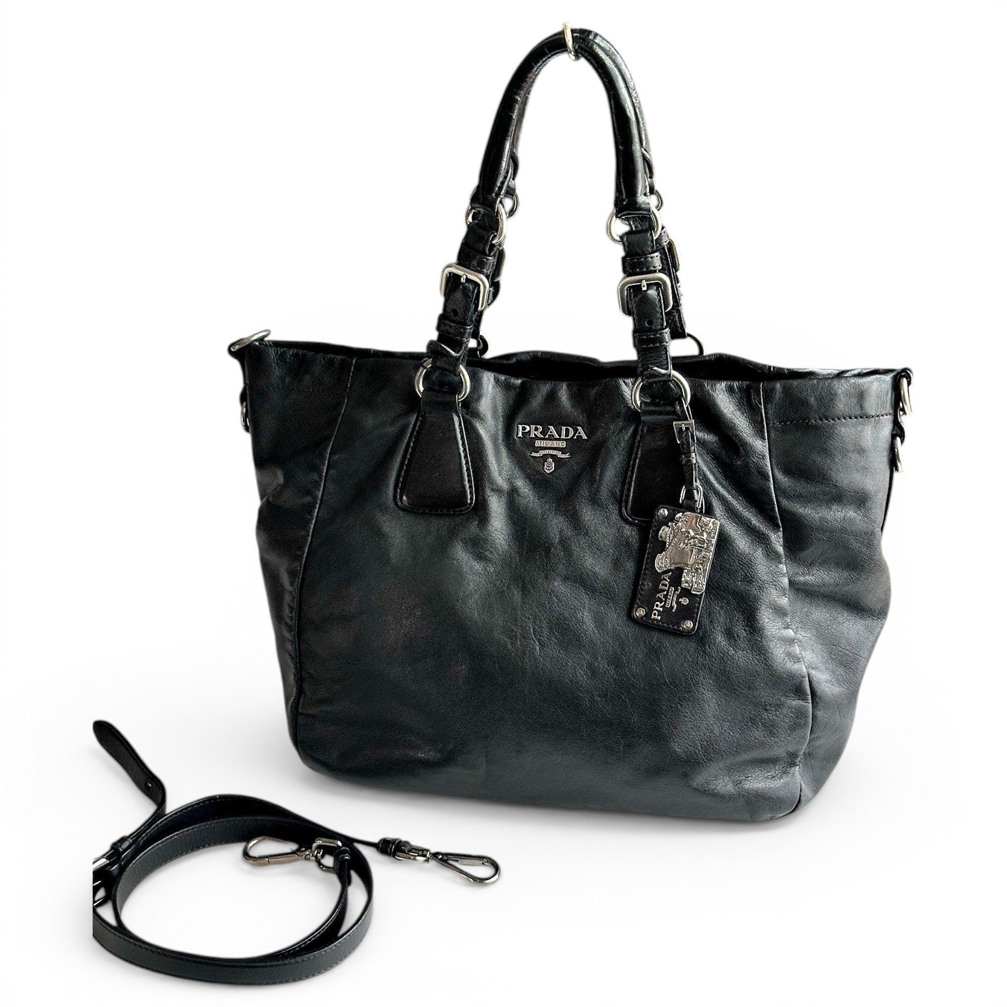 Leather tote