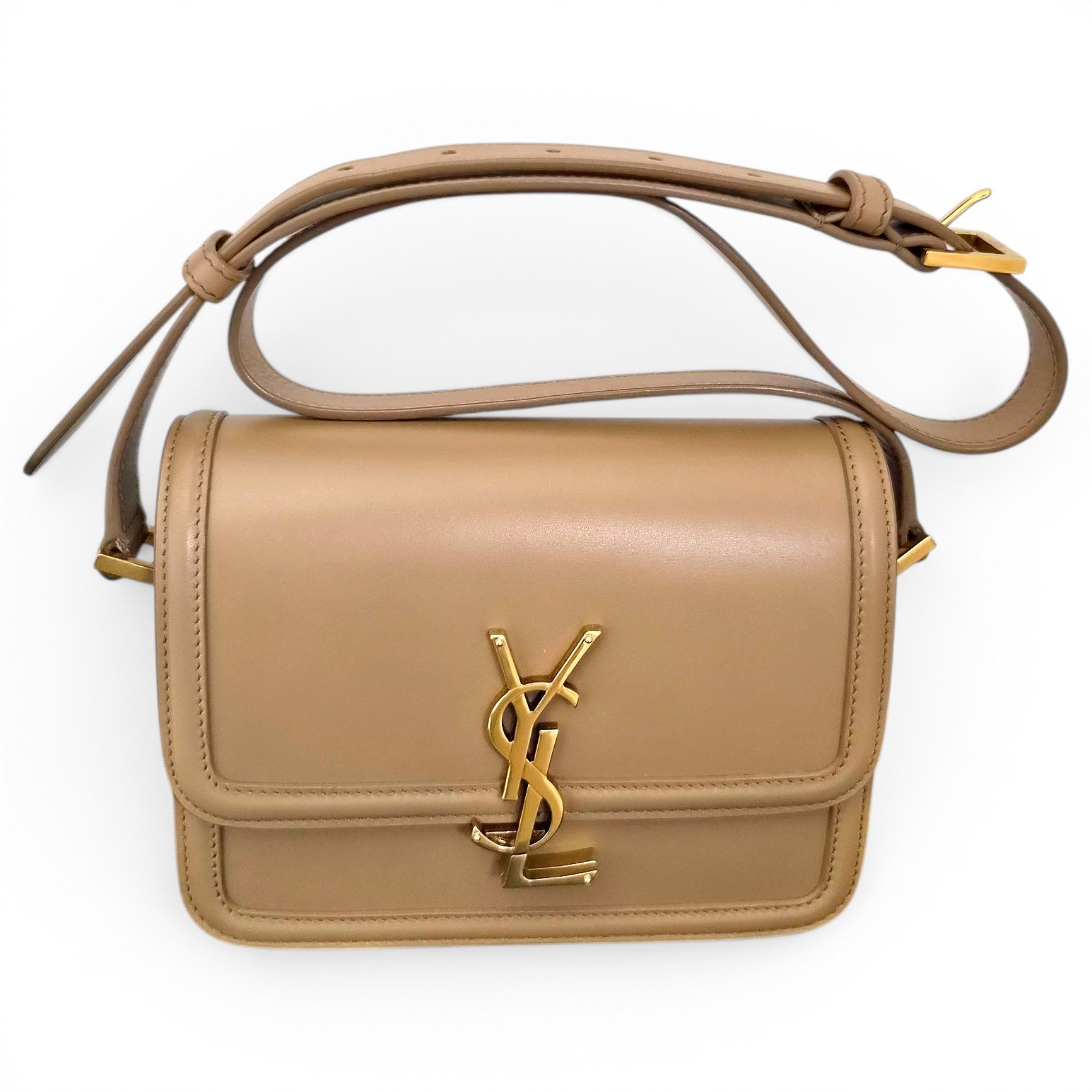 Solférino leather handbag