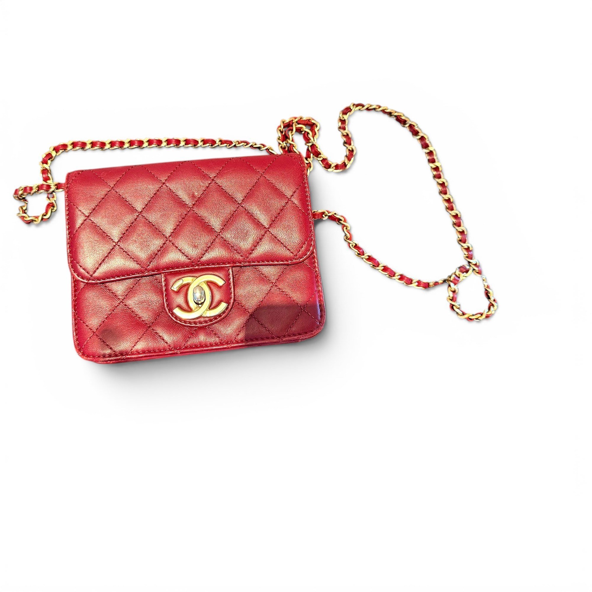 Wallet On Chain Double C leather crossbody bag