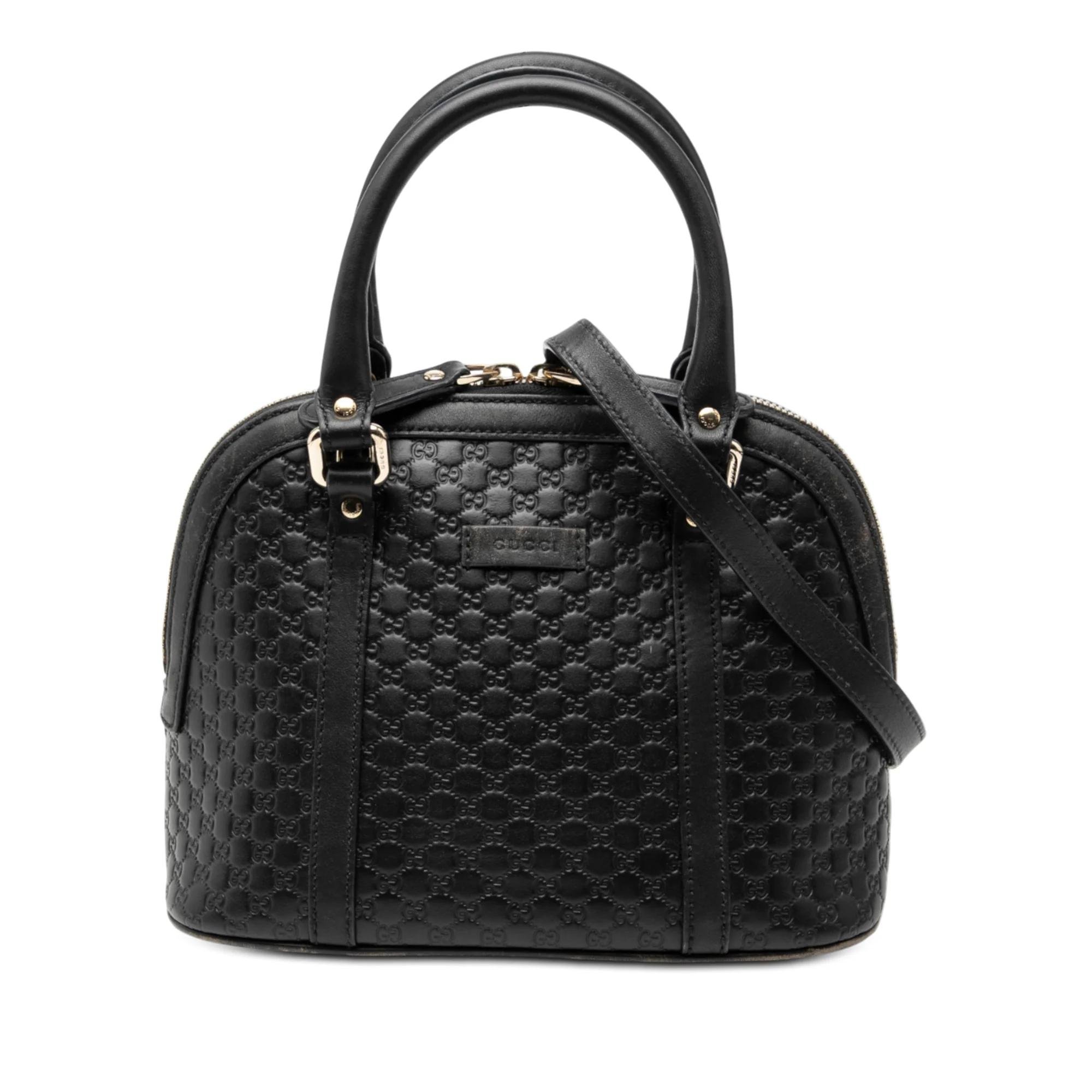 Dôme leather satchel