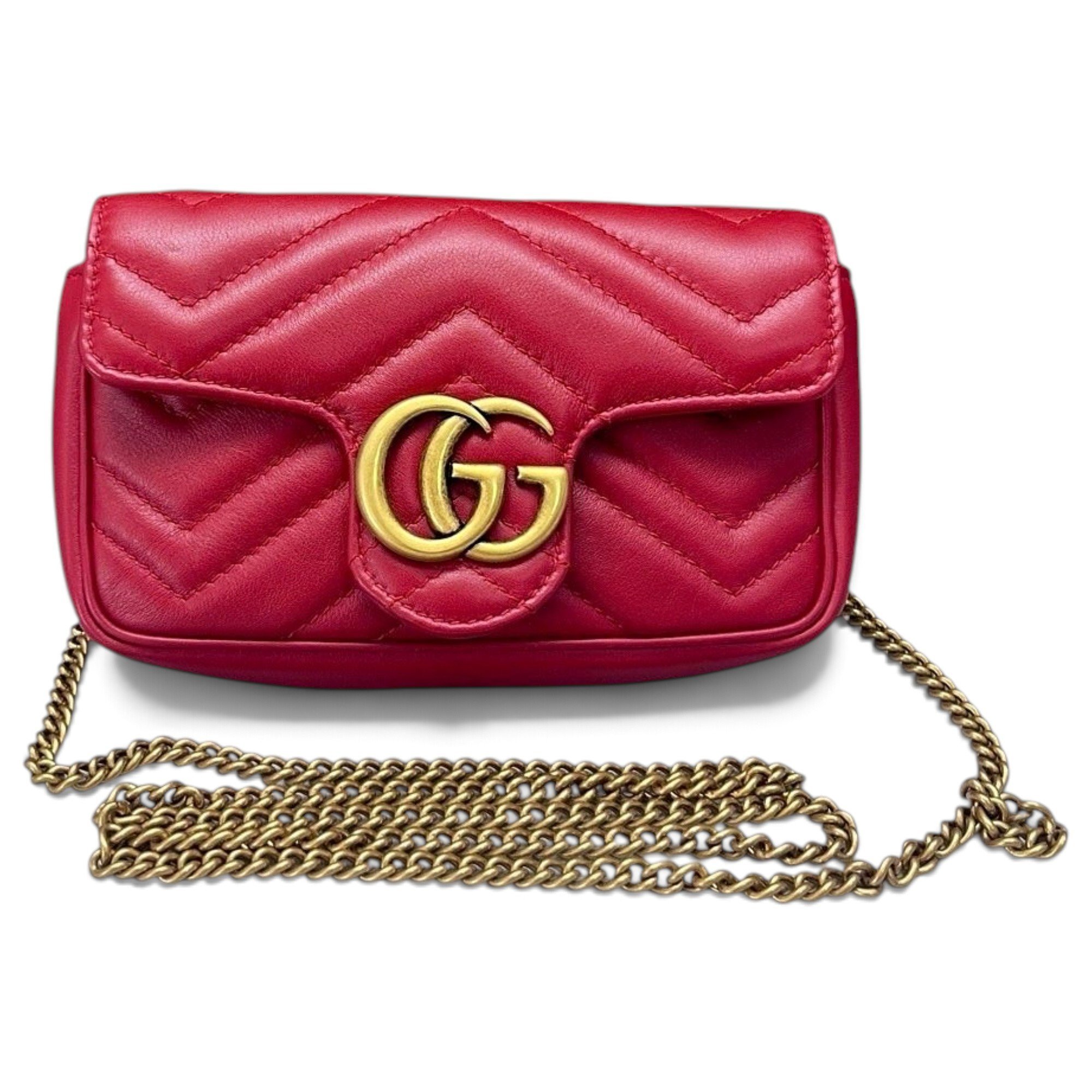 GG Marmont Ribbon leather crossbody bag