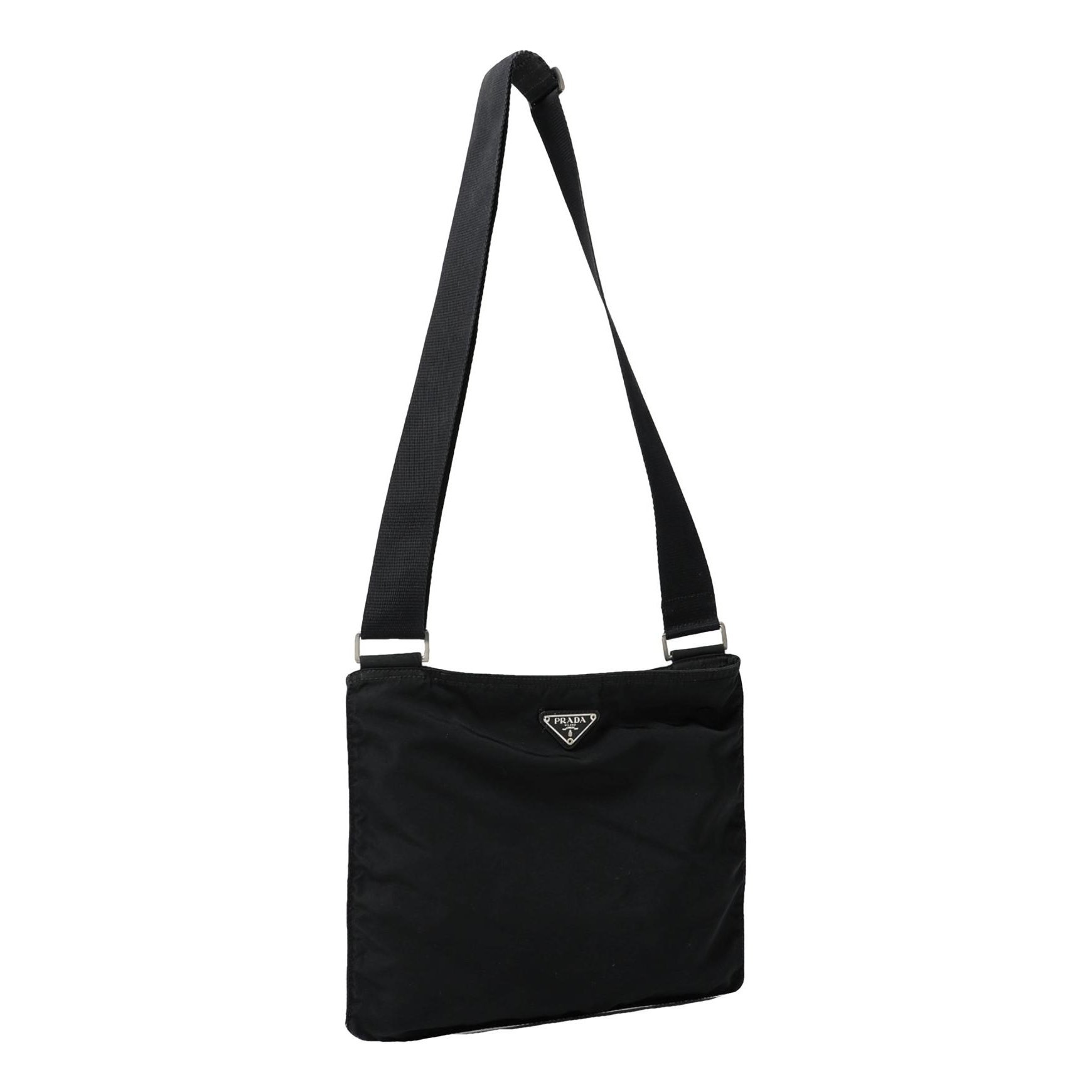 Re-Nylon cloth crossbody bag