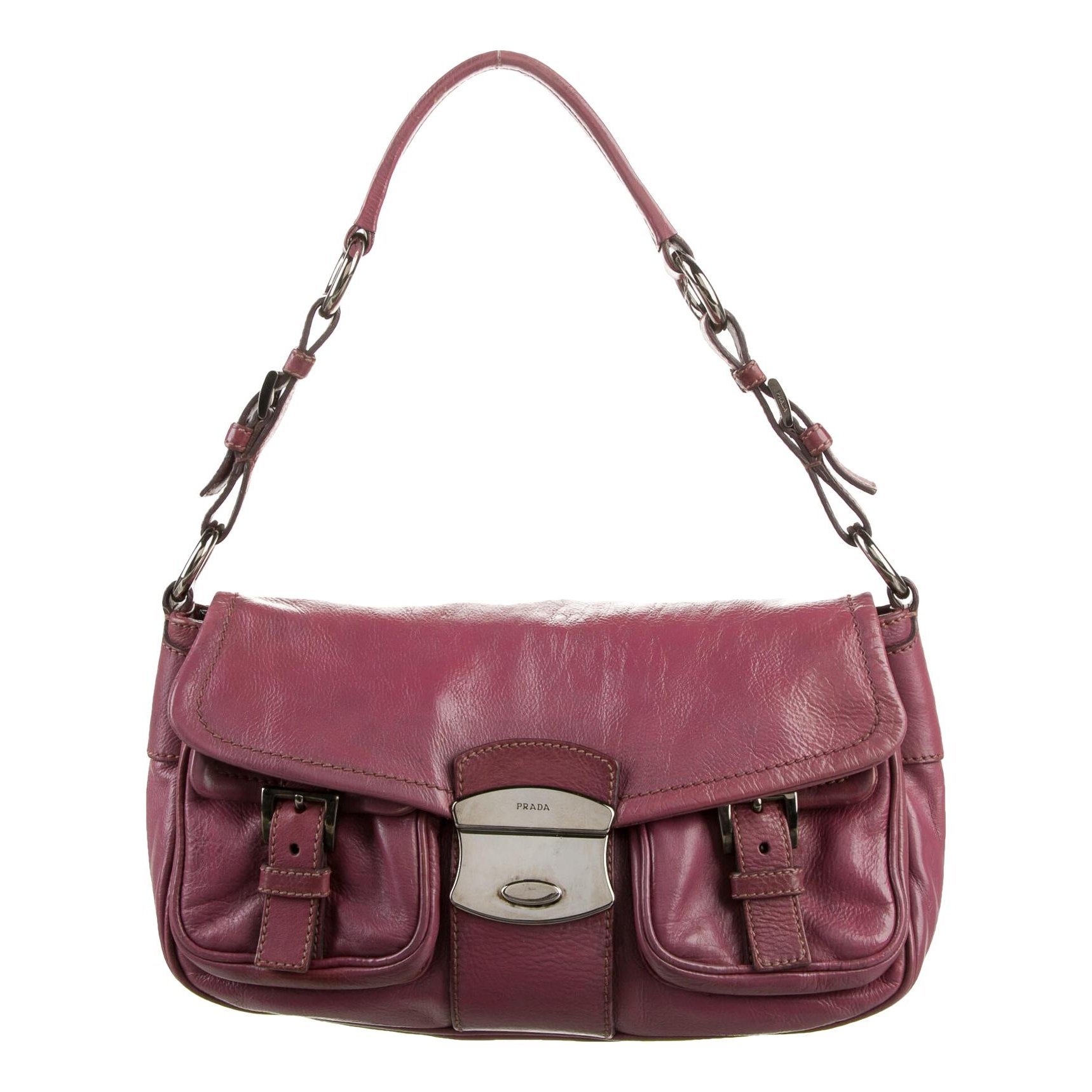 Prada Pocket leather handbag