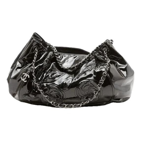 Patent leather tote