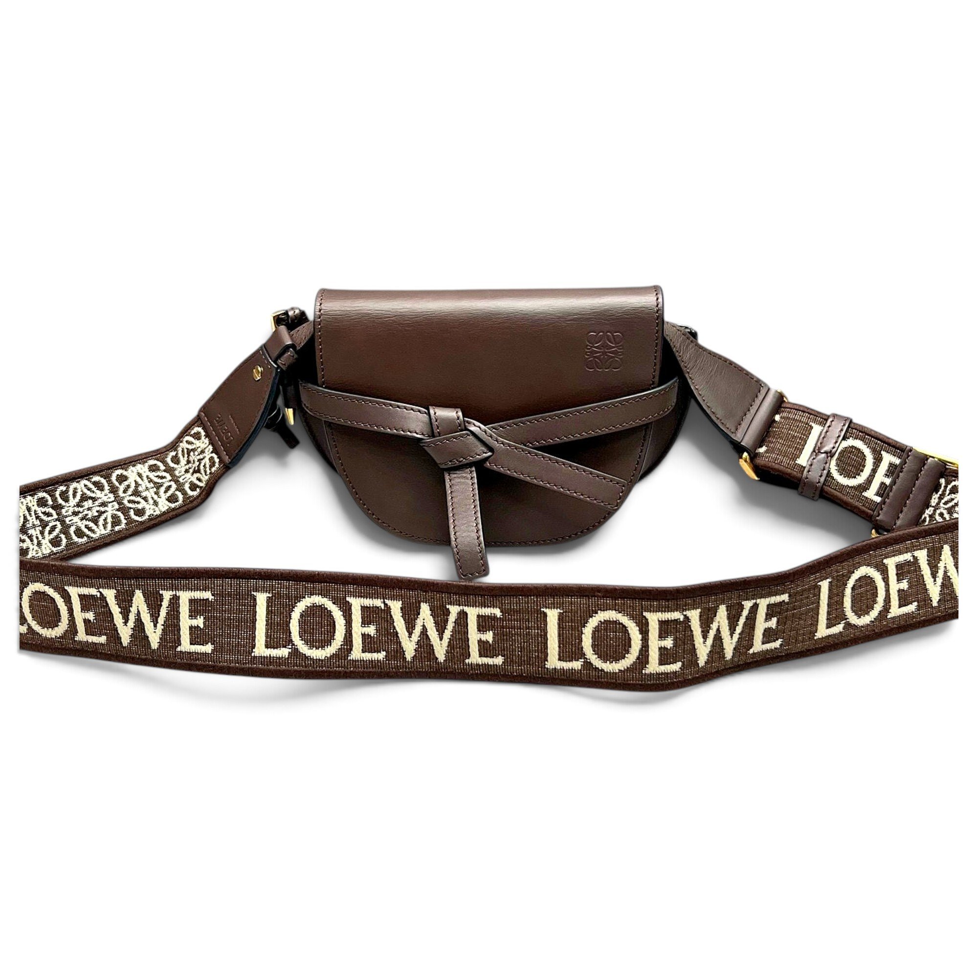 Gate leather crossbody bag