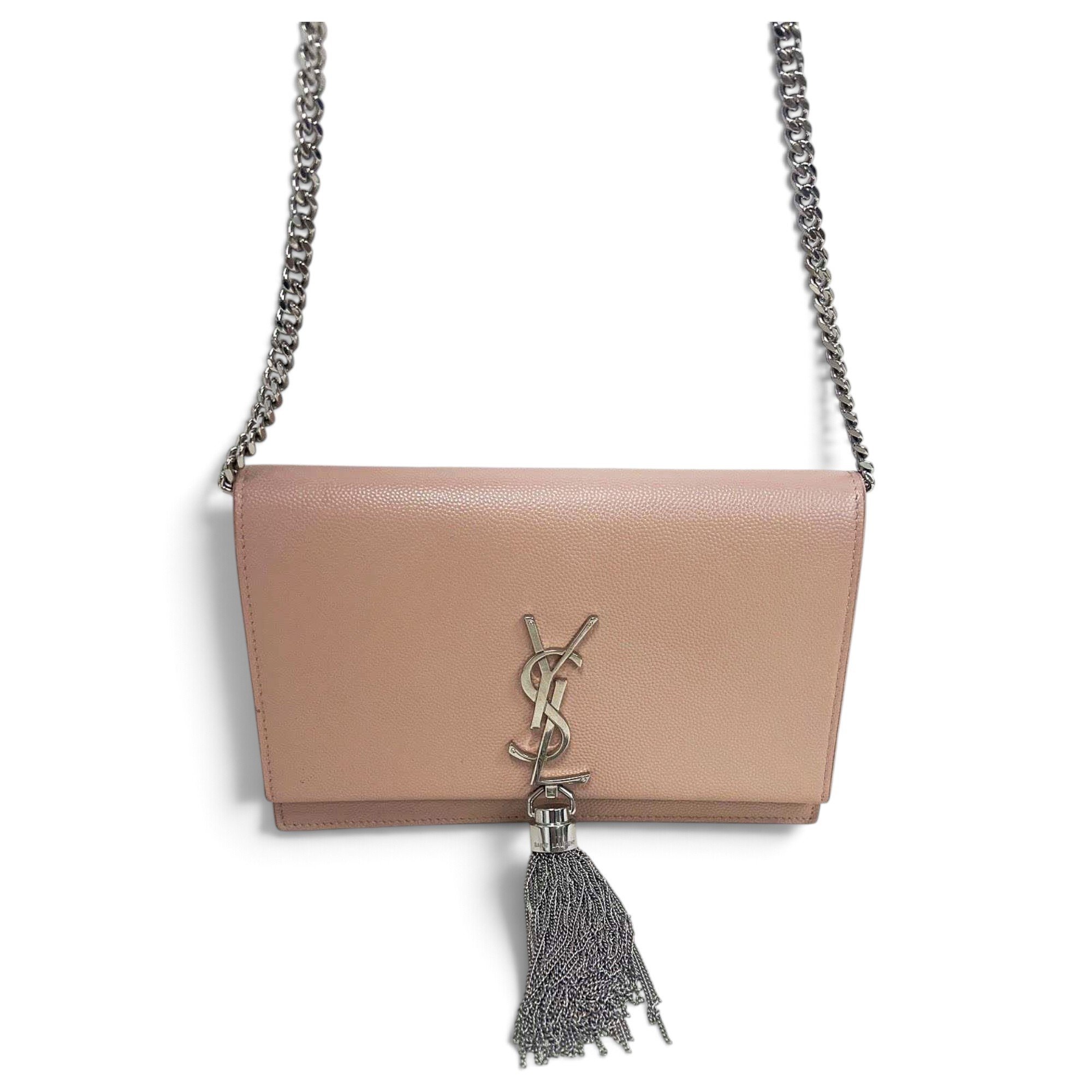 Pompom Kate leather handbag