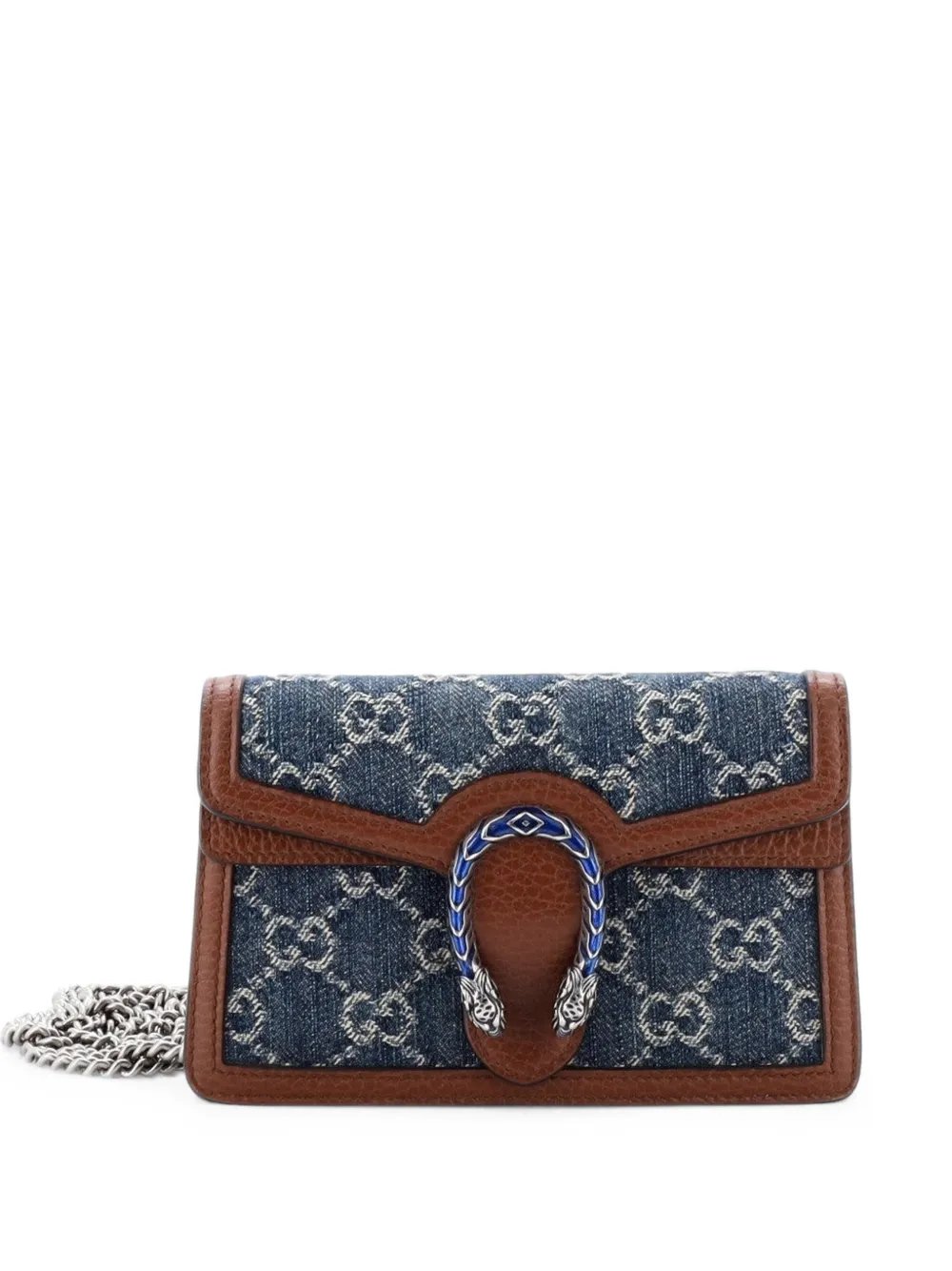 Dionysus Bag GG Denim Super Mini crossbody bag