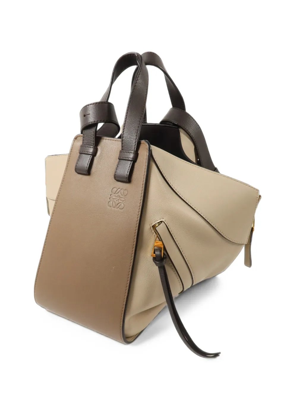 Hammock leather tote bag