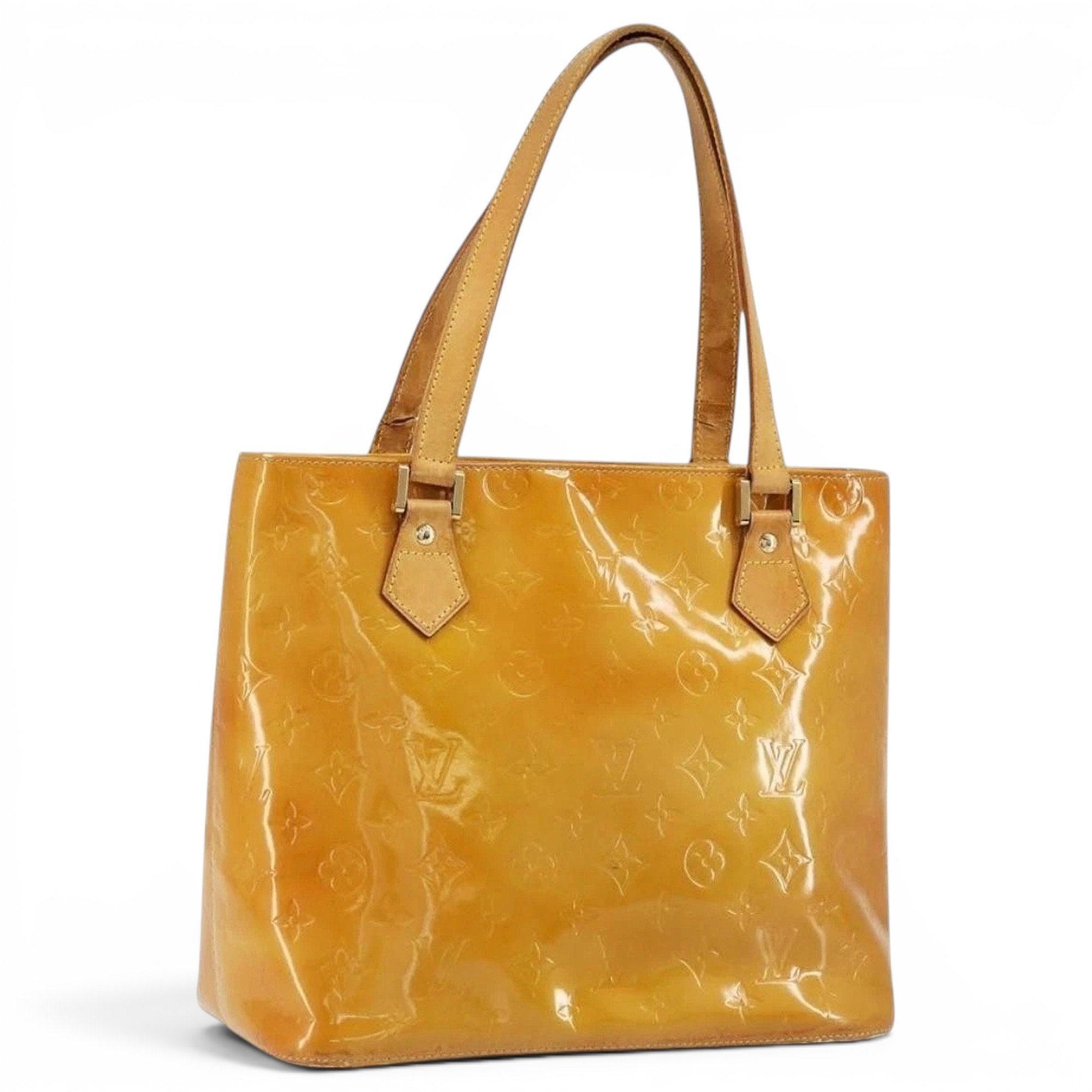 Patent leather handbag