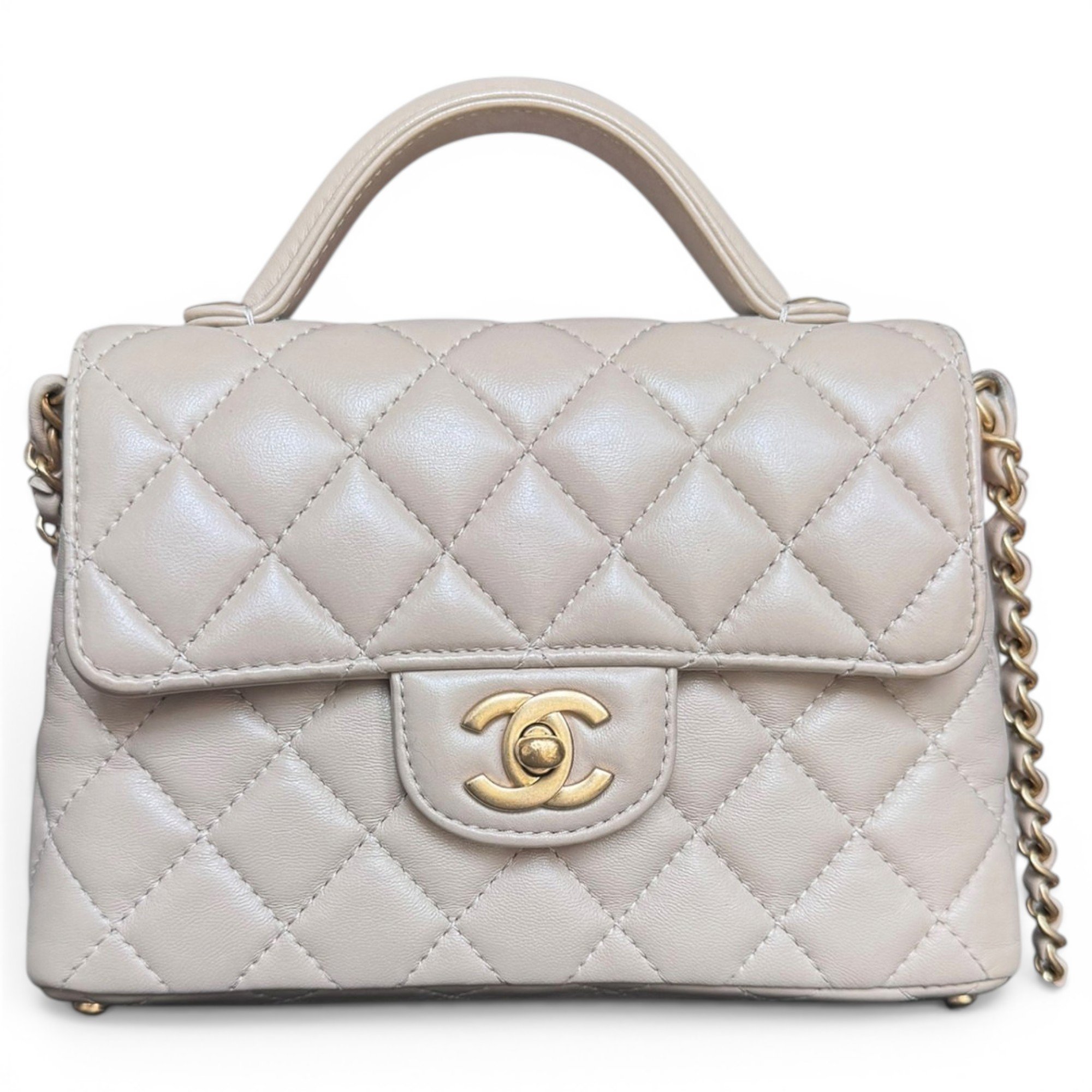 Coco Handle leather handbag