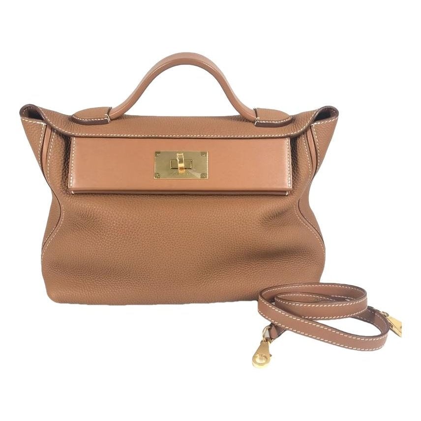 24/24 leather handbag