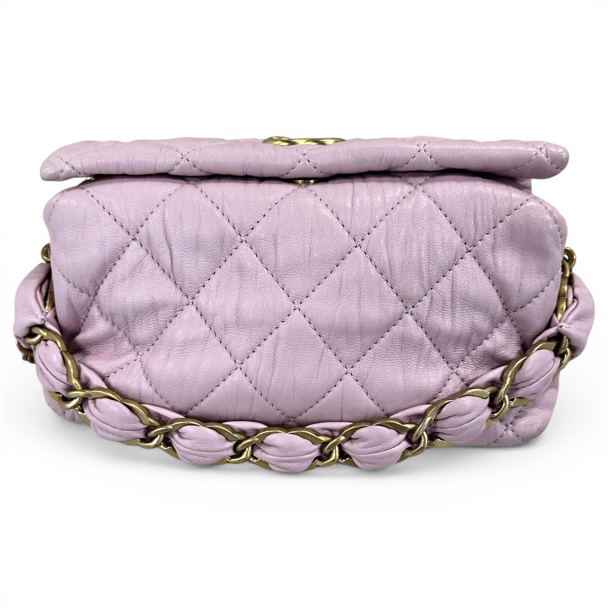 Vanity leather handbag