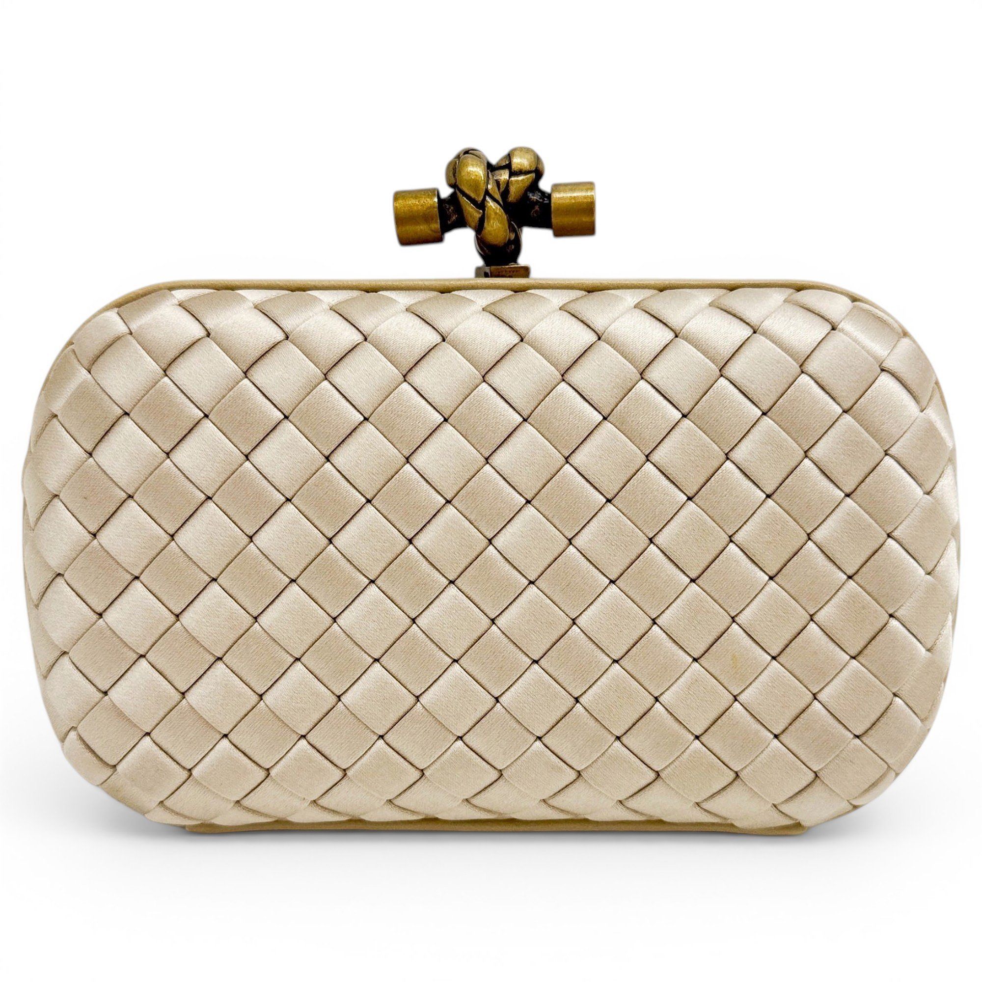 Pochette Knot silk clutch bag