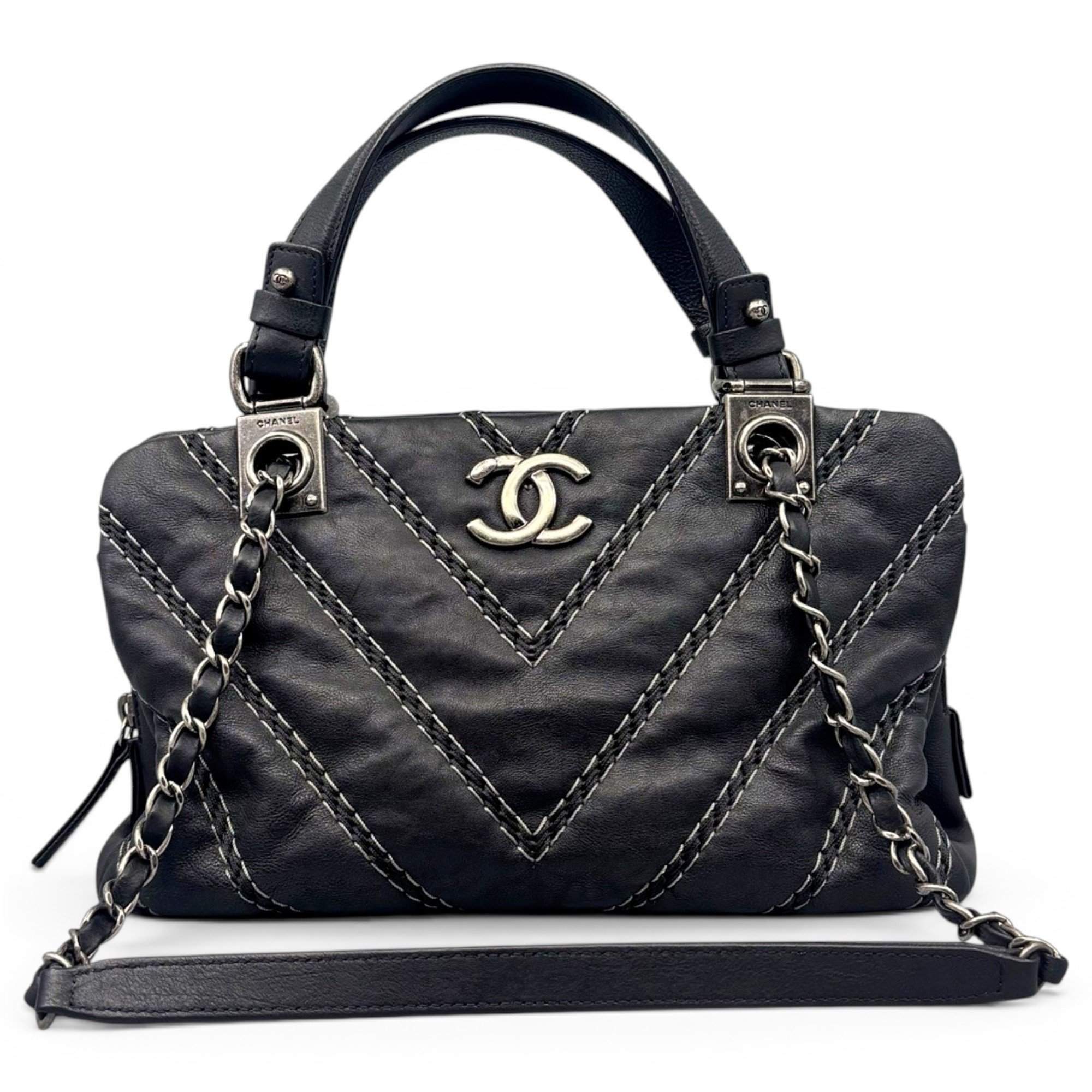 Leather handbag
